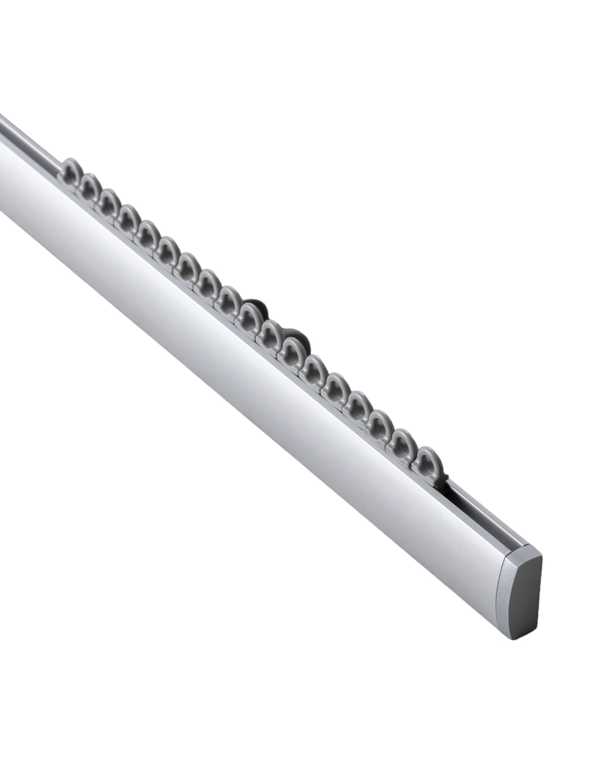 Szyna sufitowa aluminiowa Premium pojedyncza 210cm srebrna - komplet