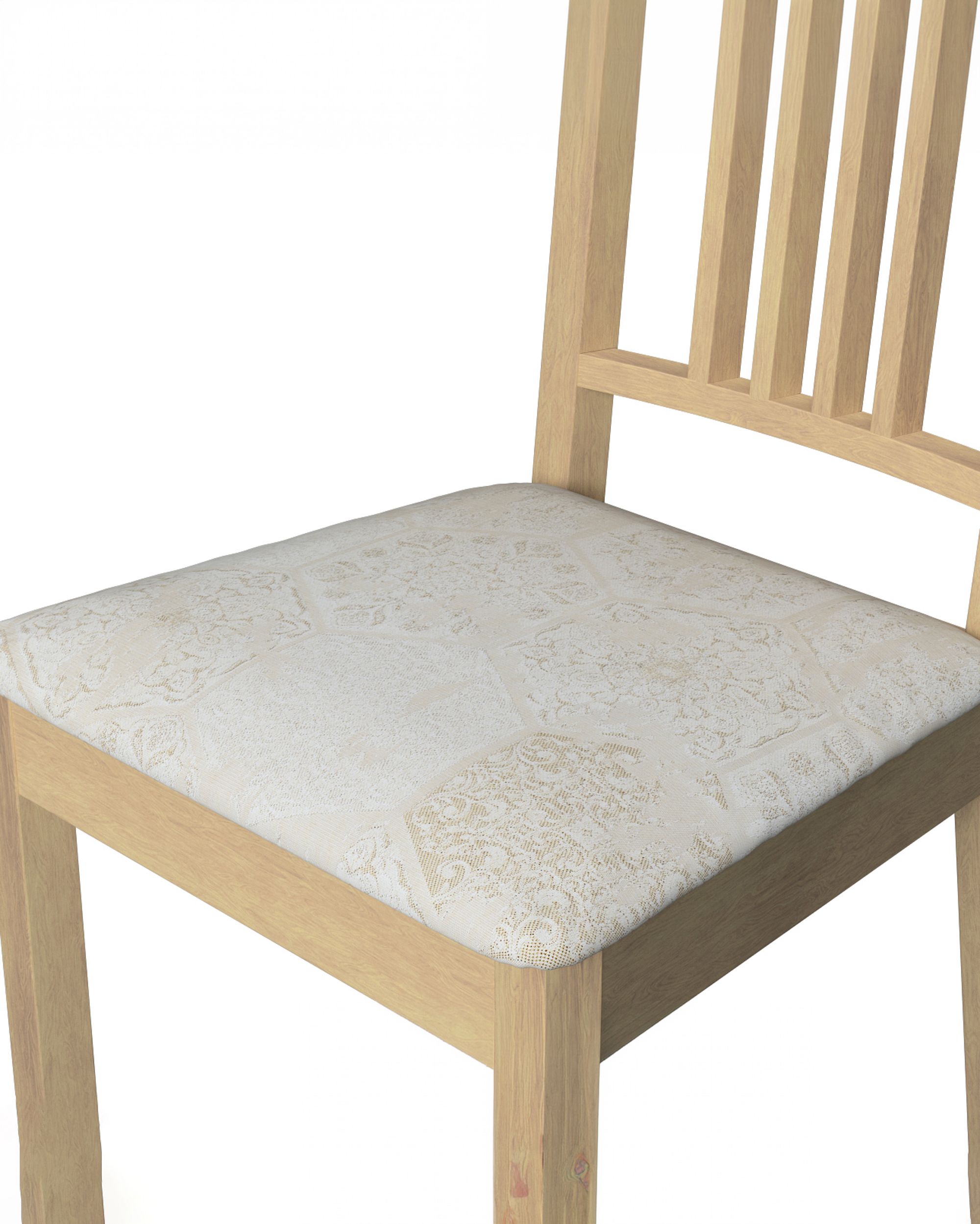 Pokrowiec na siedzisko Börje kolor szary tkanina połyskliwa, strukturalna, wzorzysta