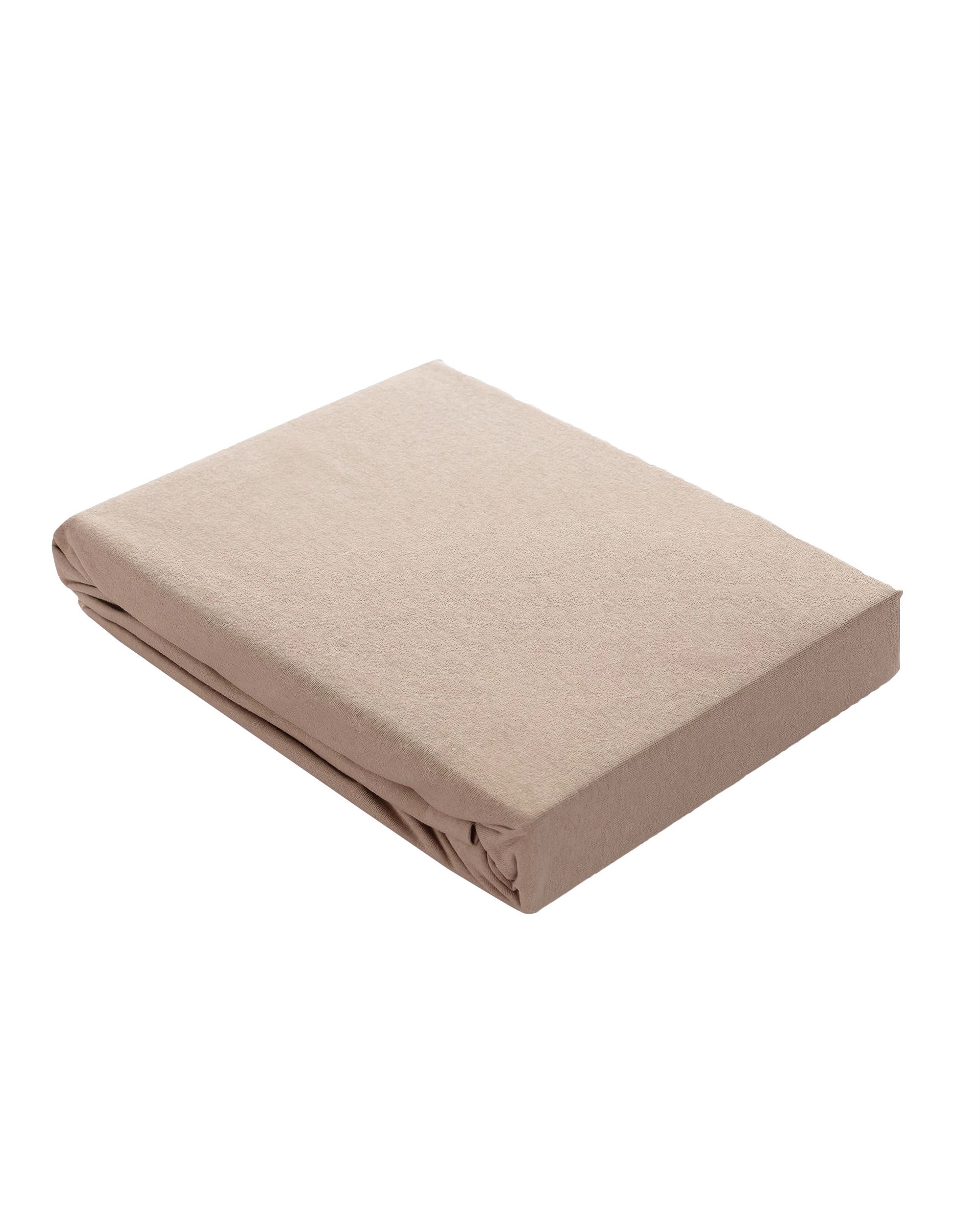 Prześcieradło jersey z gumką Jerry 220x200cm beige (hover)