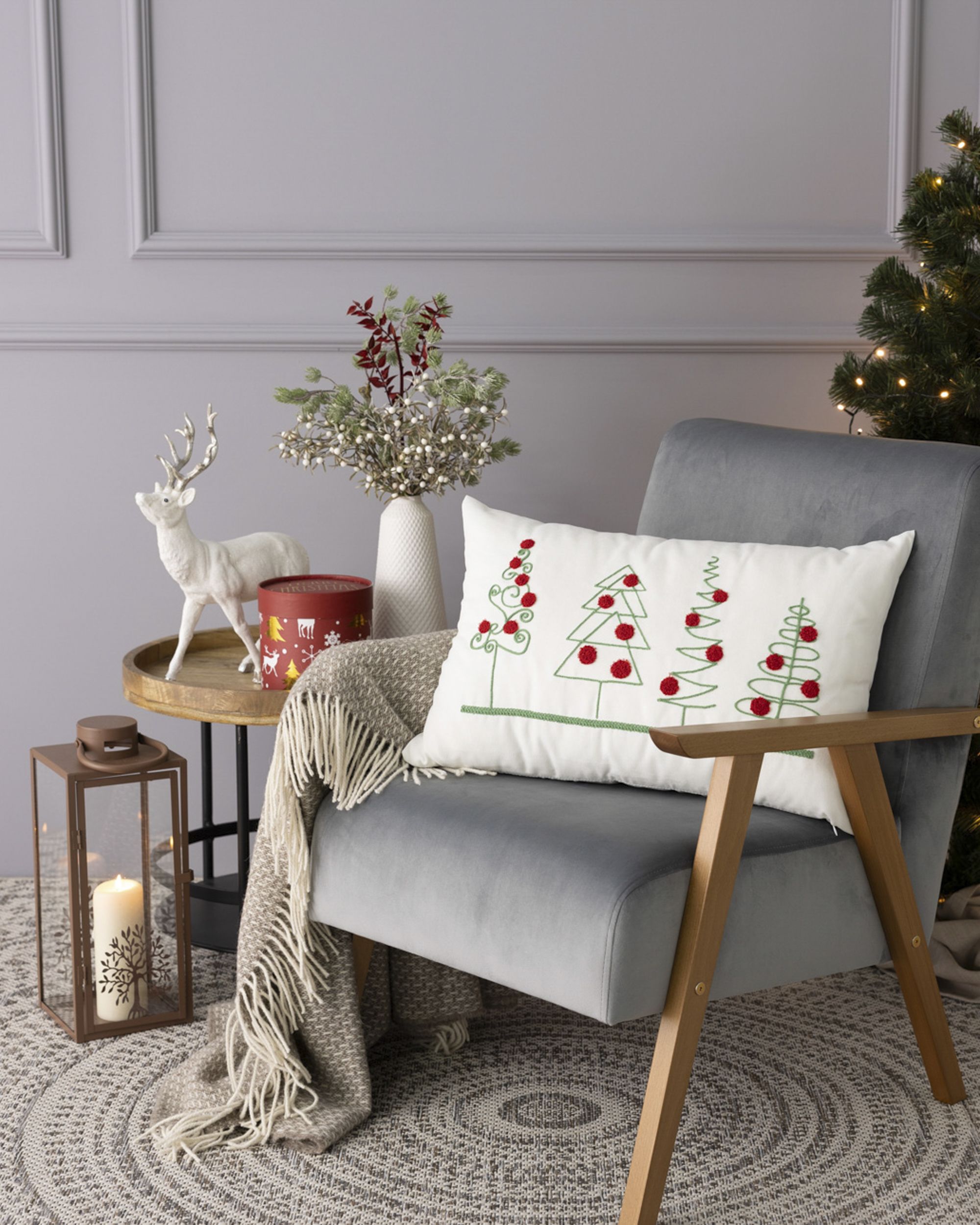 Poszewka na poduszkę Holiday Cheer 60x40 cm (hover)