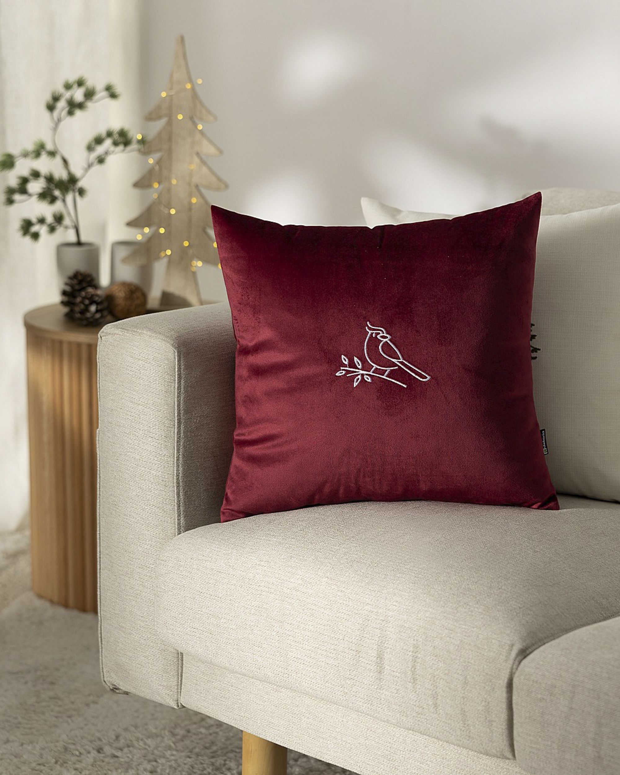 Poszewka na poduszkę Bird on Branch 43x43 cm (hover)