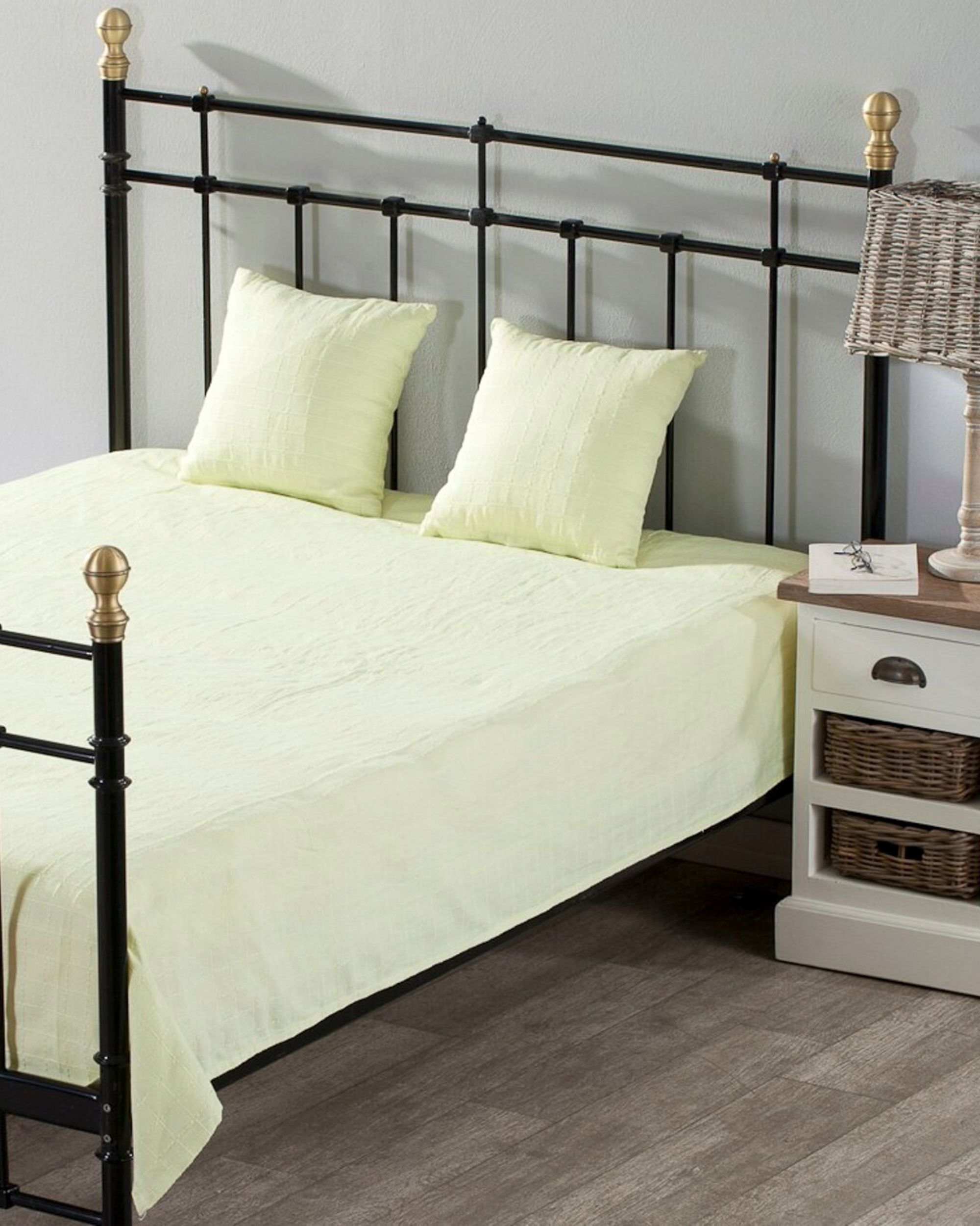 Komplet Milena lime green 150 x 250 cm pled + 2 poszewki -50% (hover)