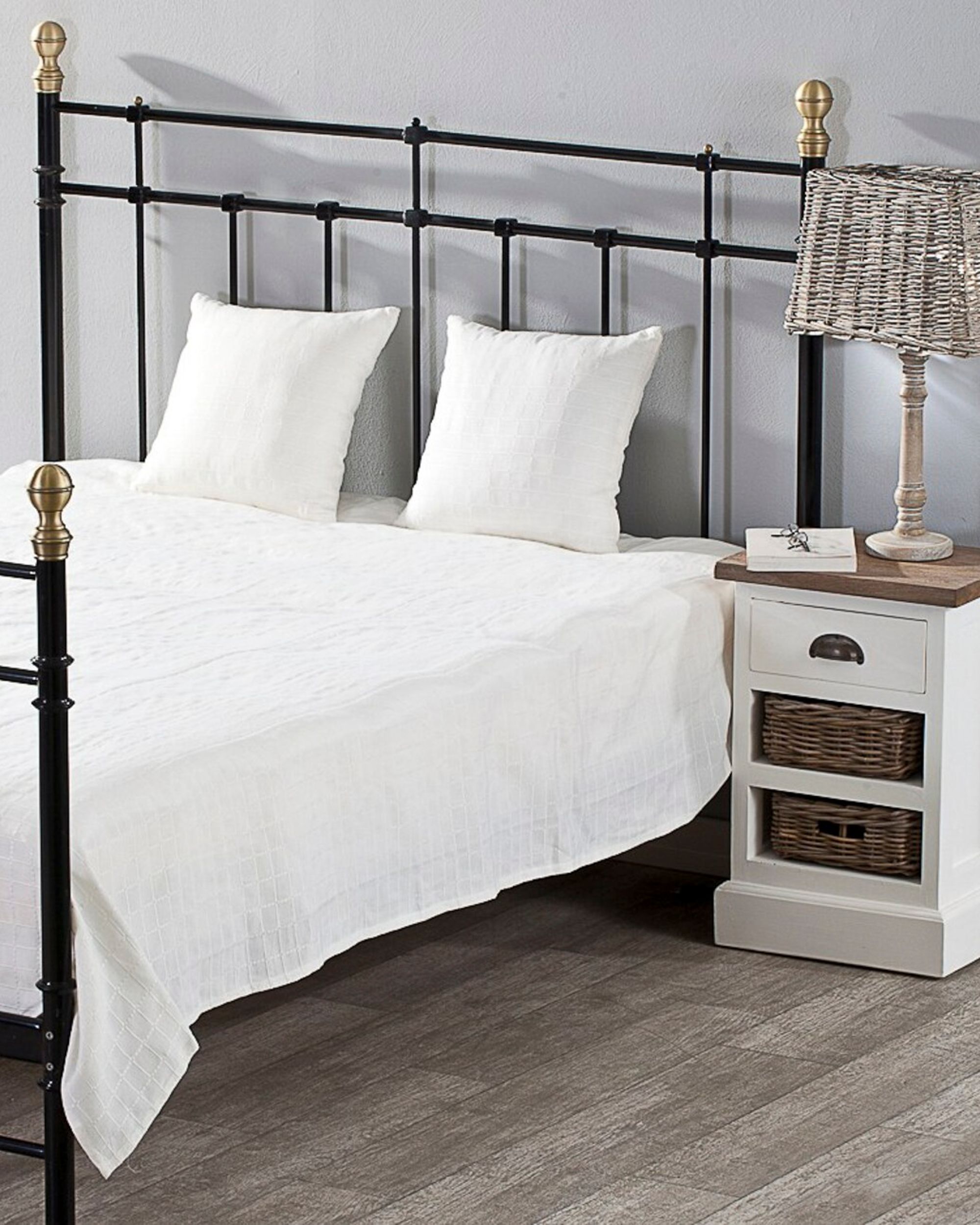Komplet Milena white 150x250cm pled + 2 poszewki -50% (hover)