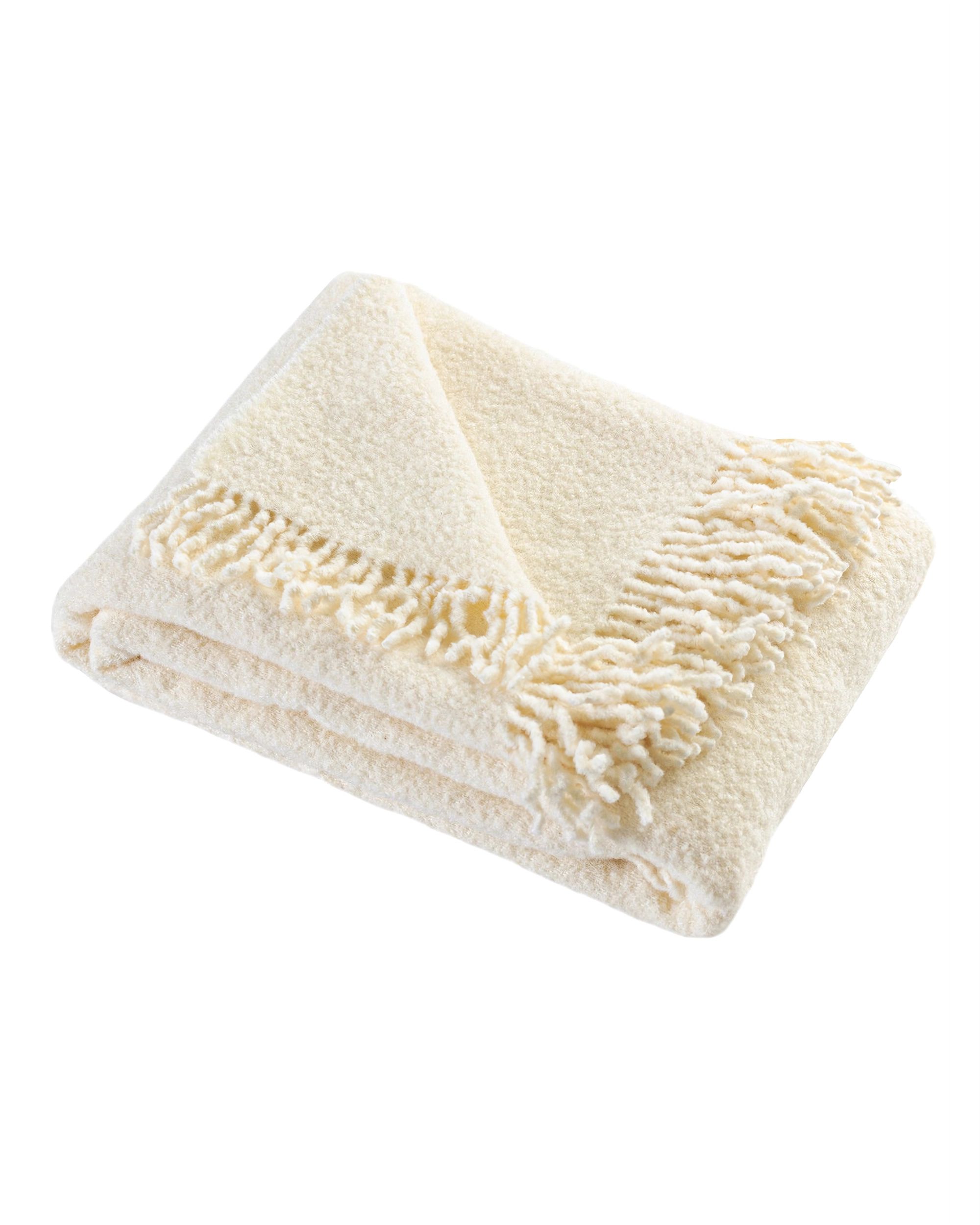 Pled Boucle 140x200cm white cream
