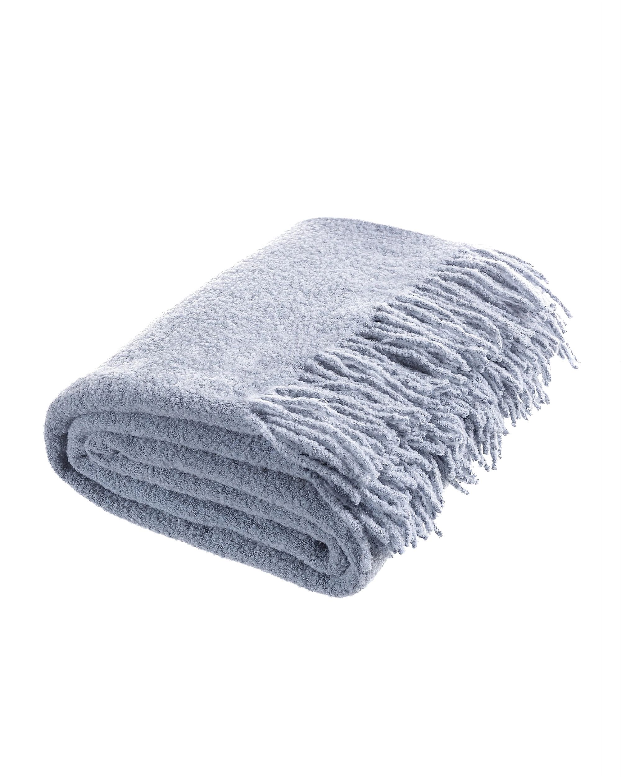 Pled Boucle 140x200 cm dusty blue