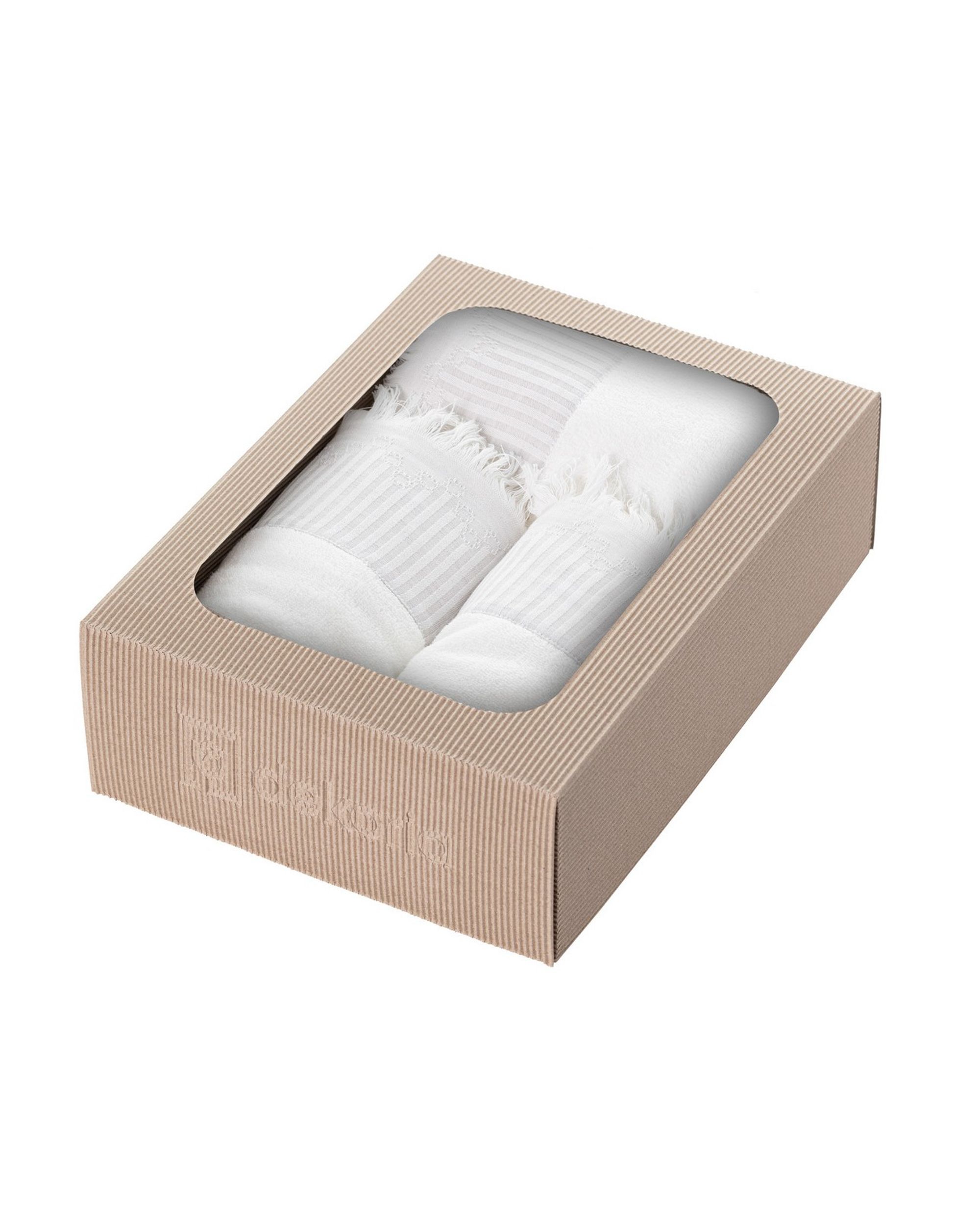 Zestaw ręczników Trevor 3szt. white grey