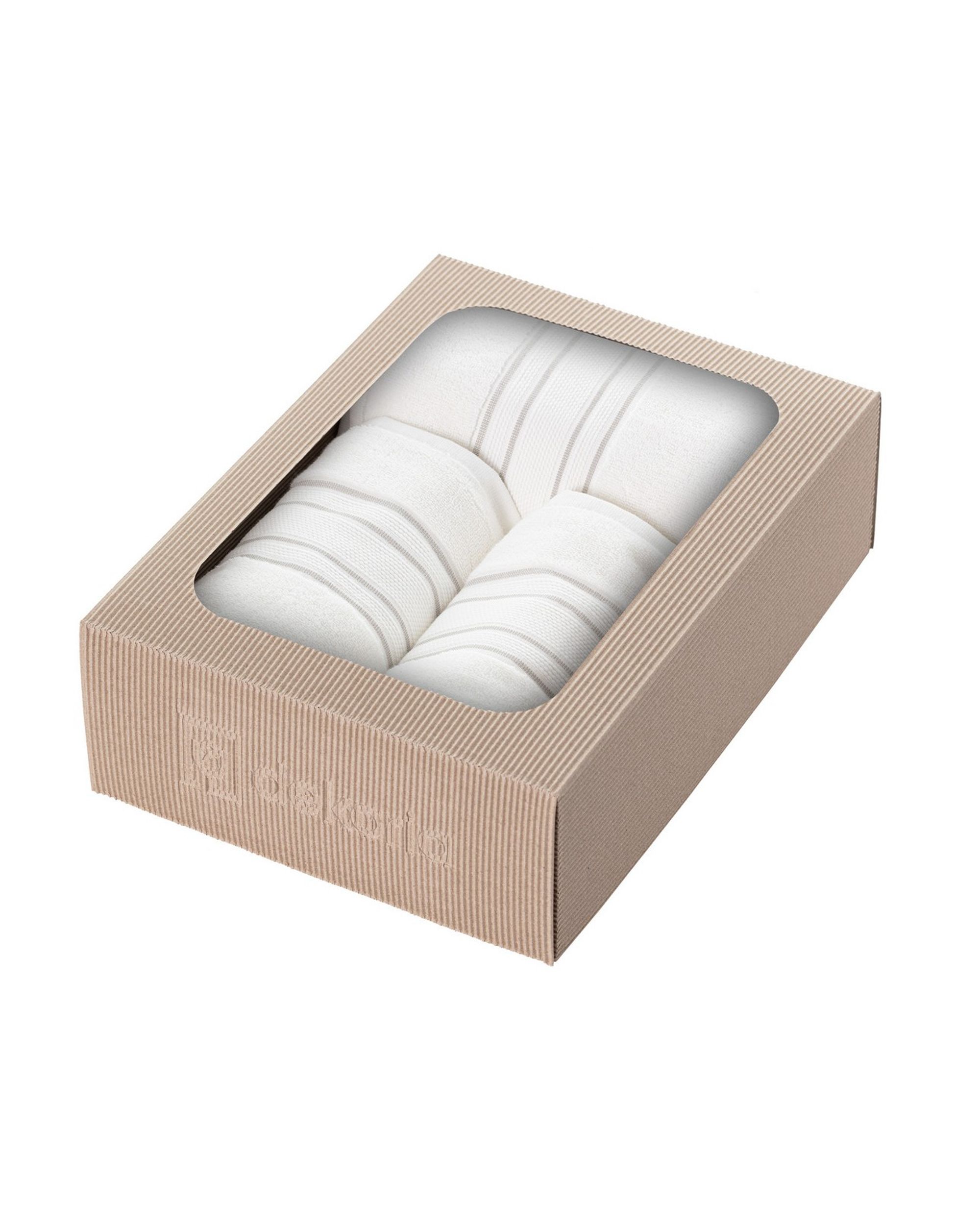Zestaw ręczników Gunnar 3szt. creamy white grey