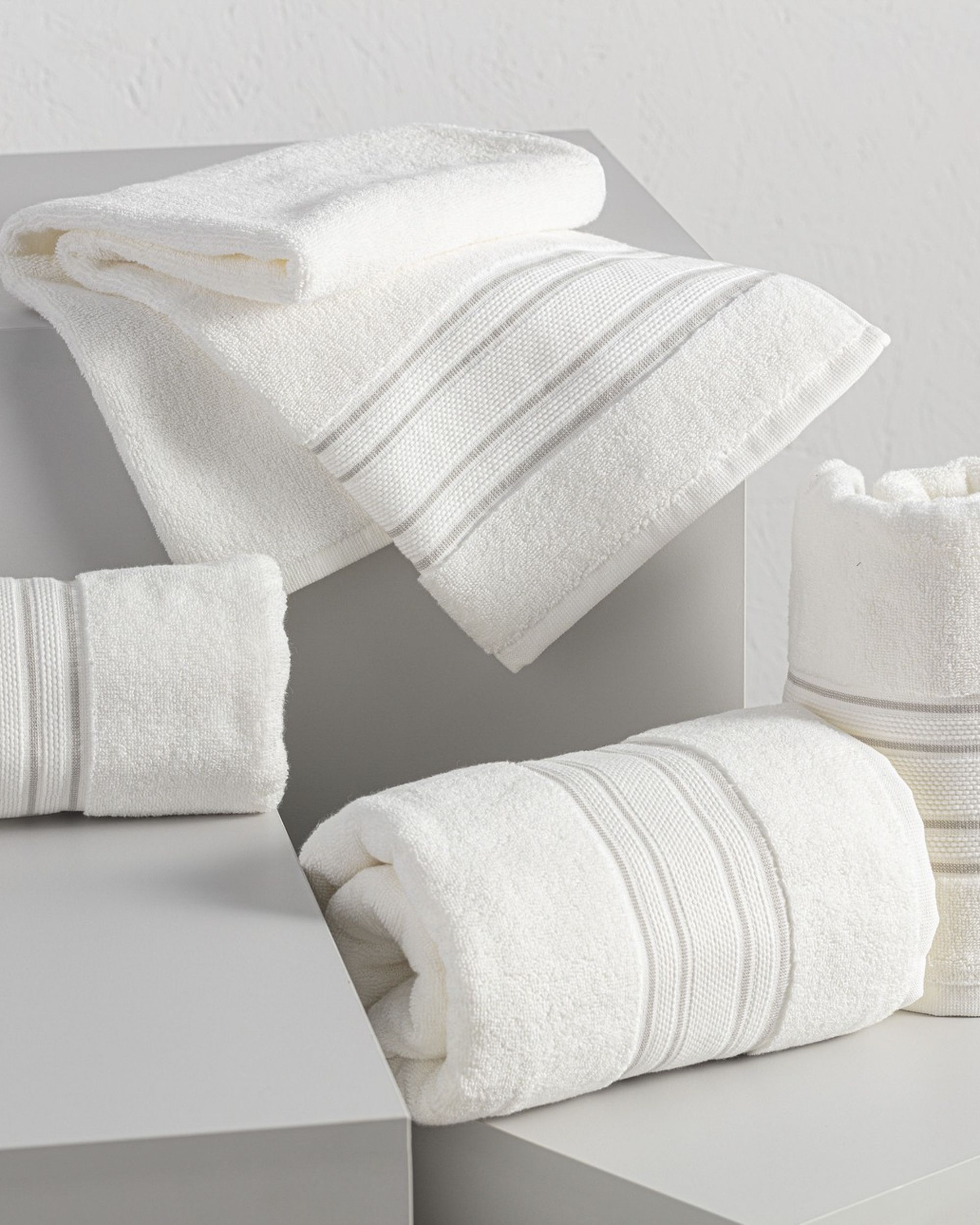 Zestaw ręczników Gunnar 3szt. creamy white grey (hover)
