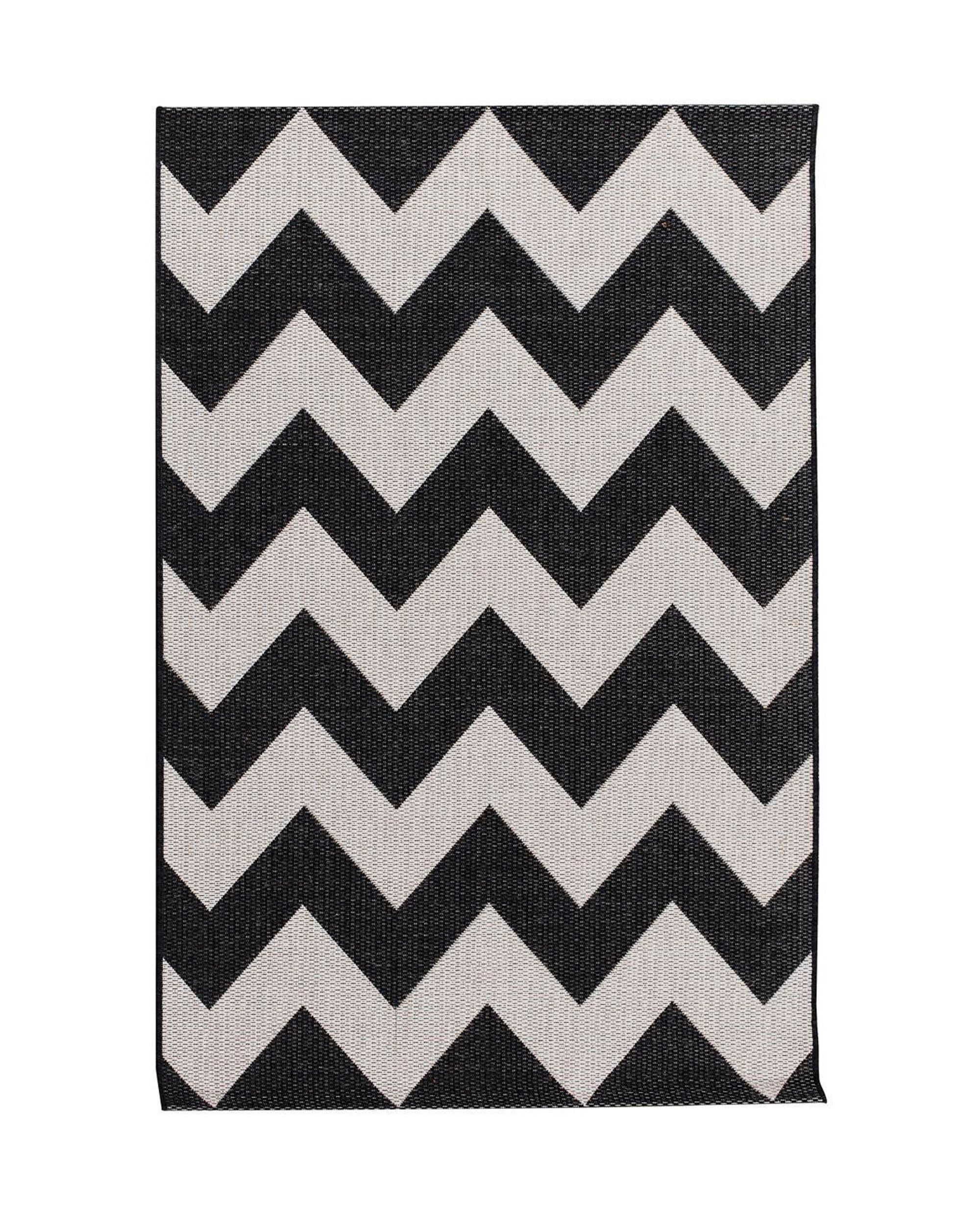Dywan Modern Chevron black/beige160x230cm