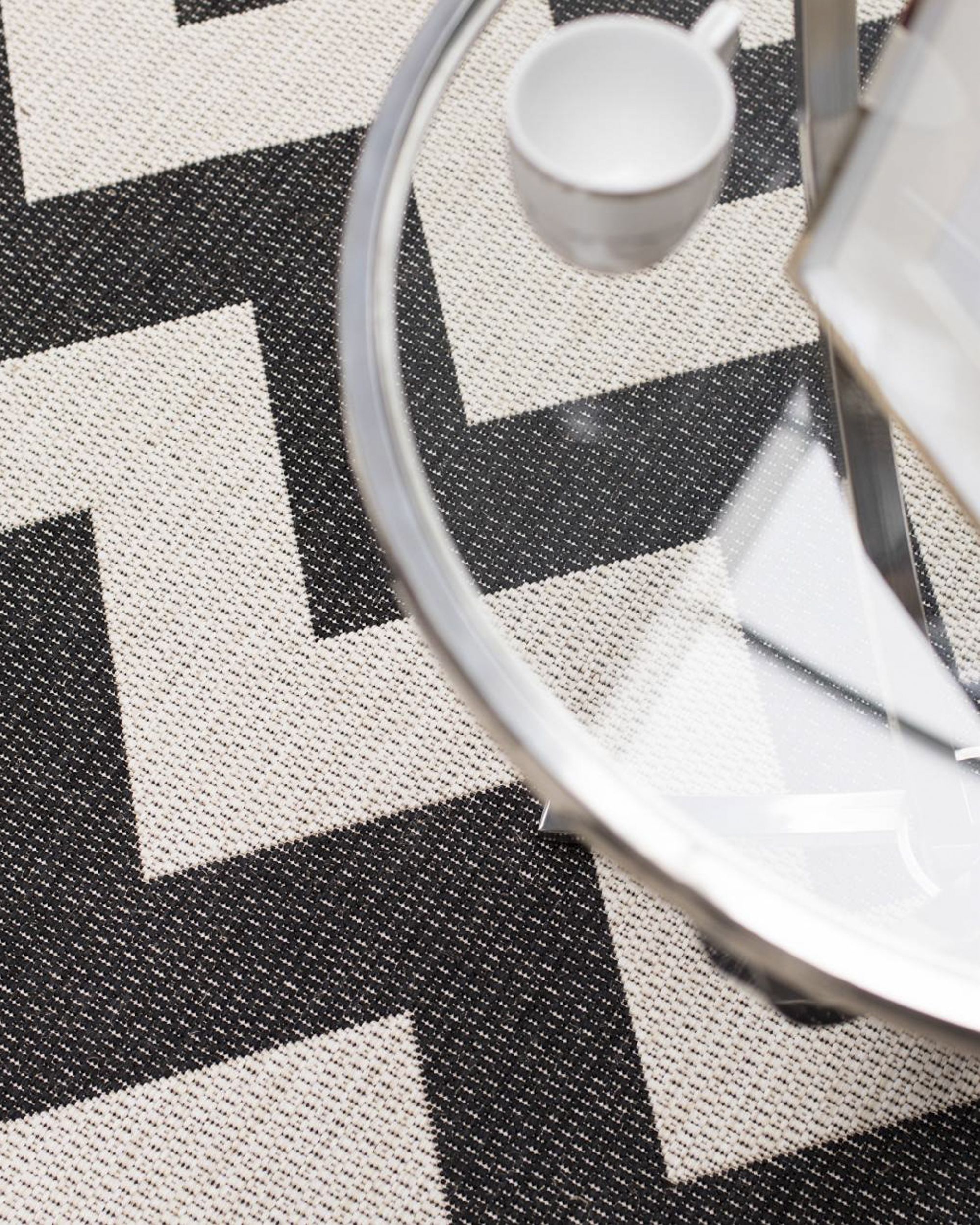 Dywan Modern Chevron black/beige160x230cm (hover)