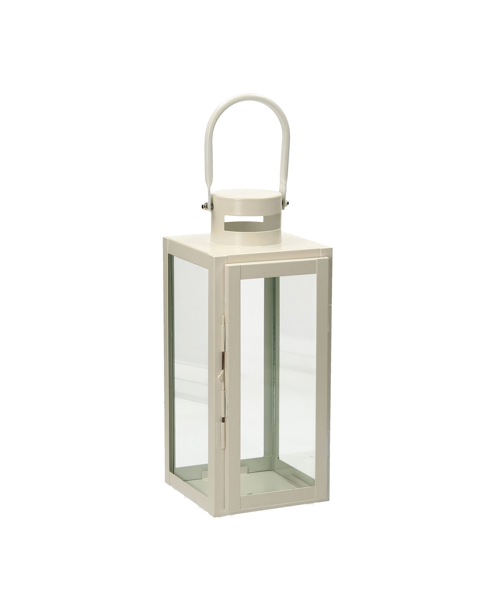 Lampion Metalowy Elegance White 40 cm