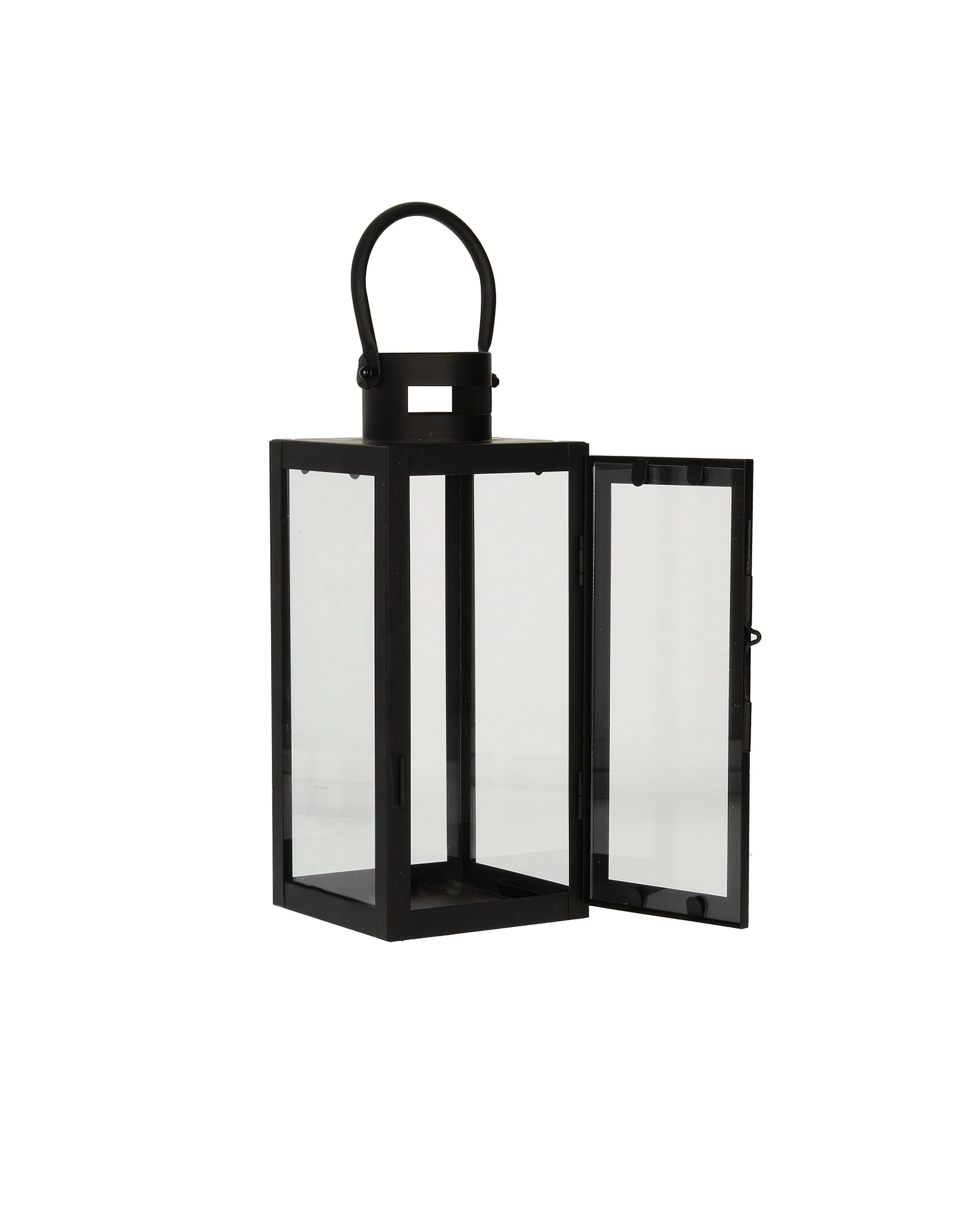 Lampion metalowy Elegance black wys. 30 cm (hover)