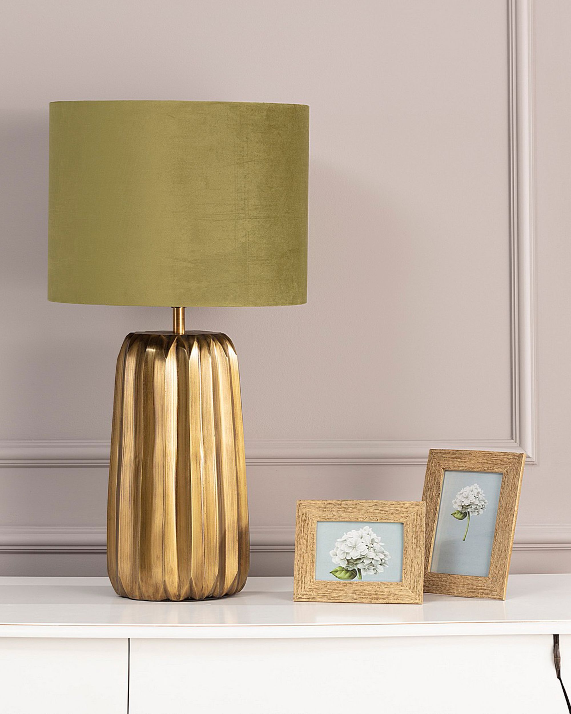 Lampa stołowa Romita Olive Green 75,5 cm (hover)