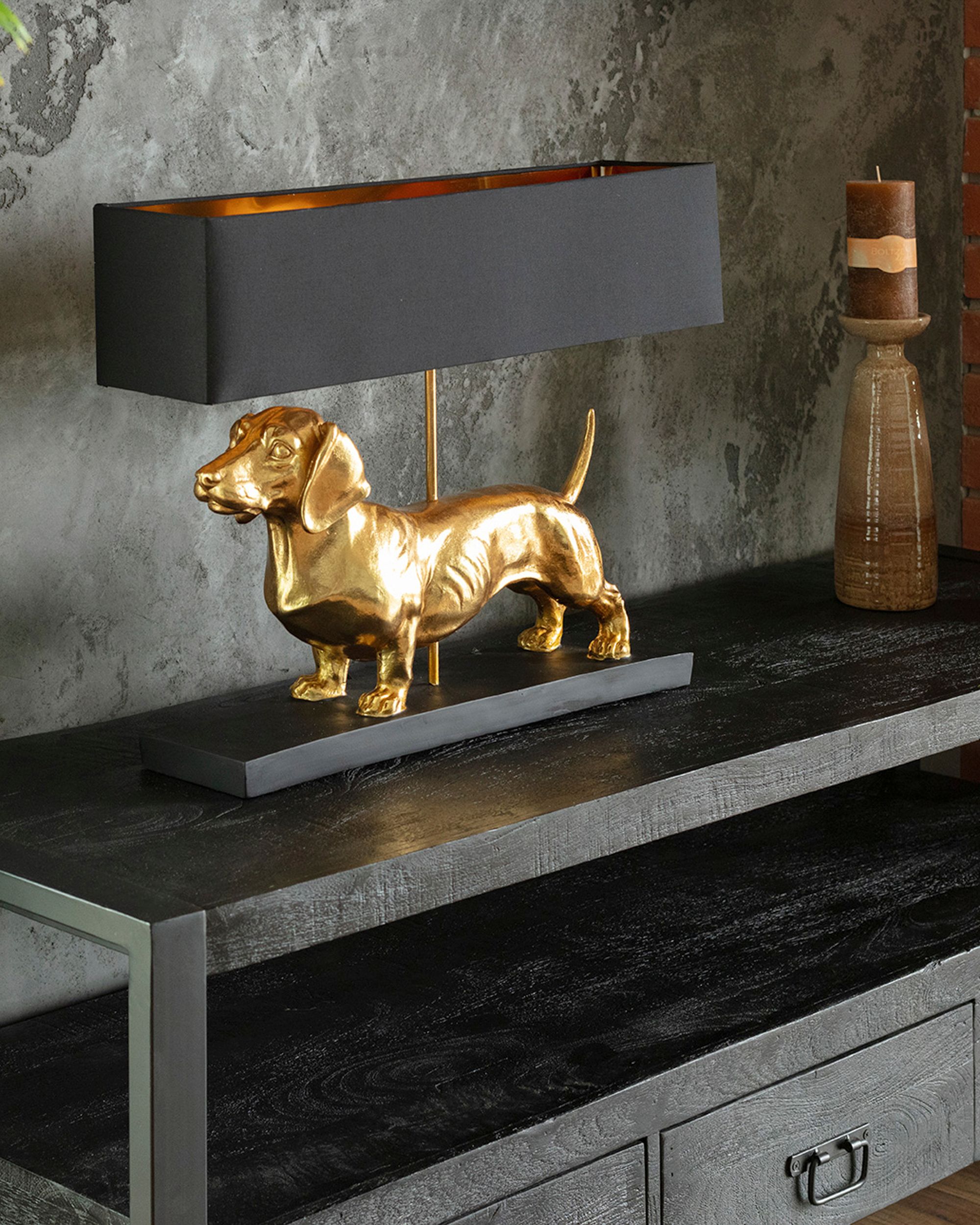 Lampa stołowa Gold Dog 48cm (hover)