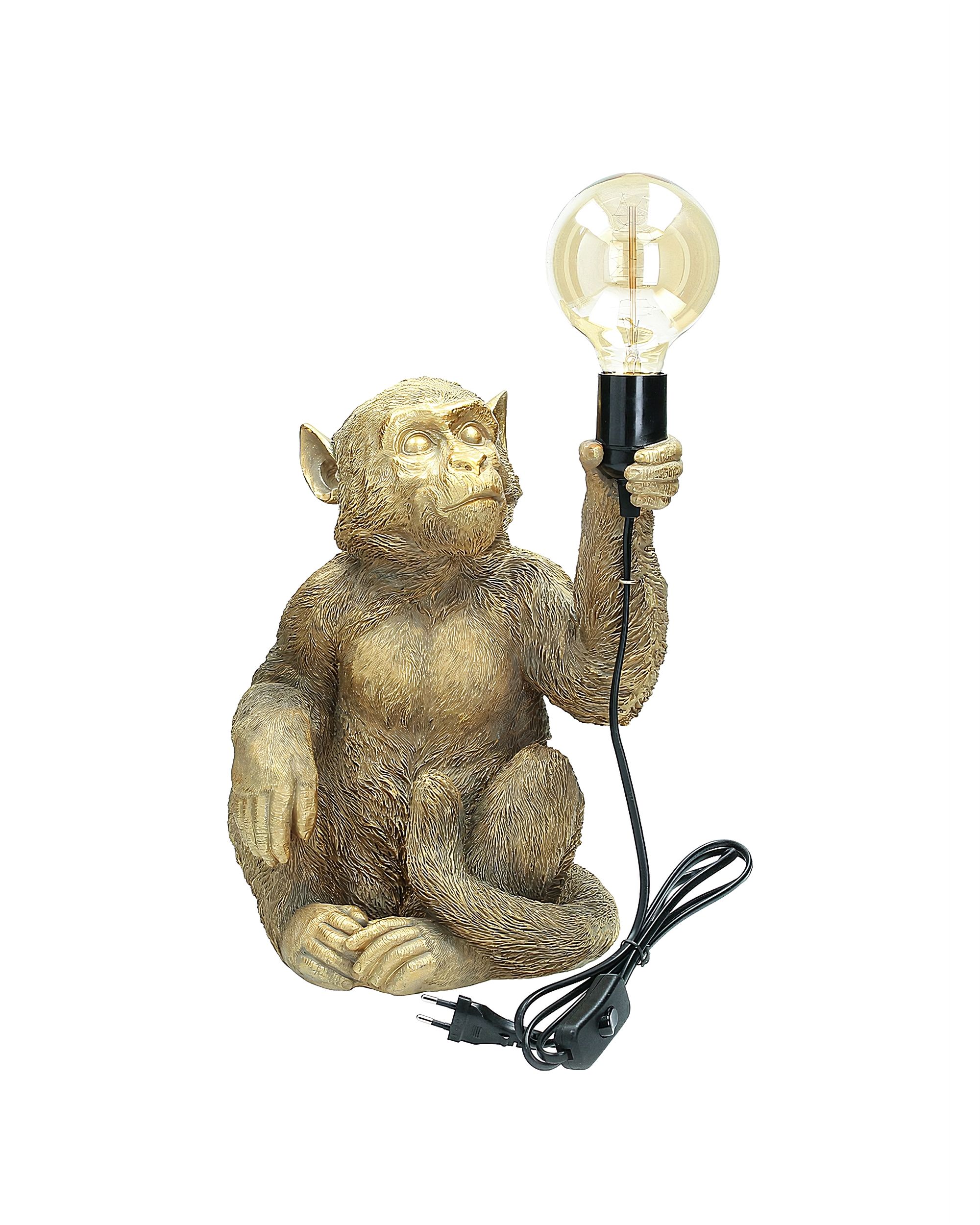Lampa stołowa Gold Monkey 36cm