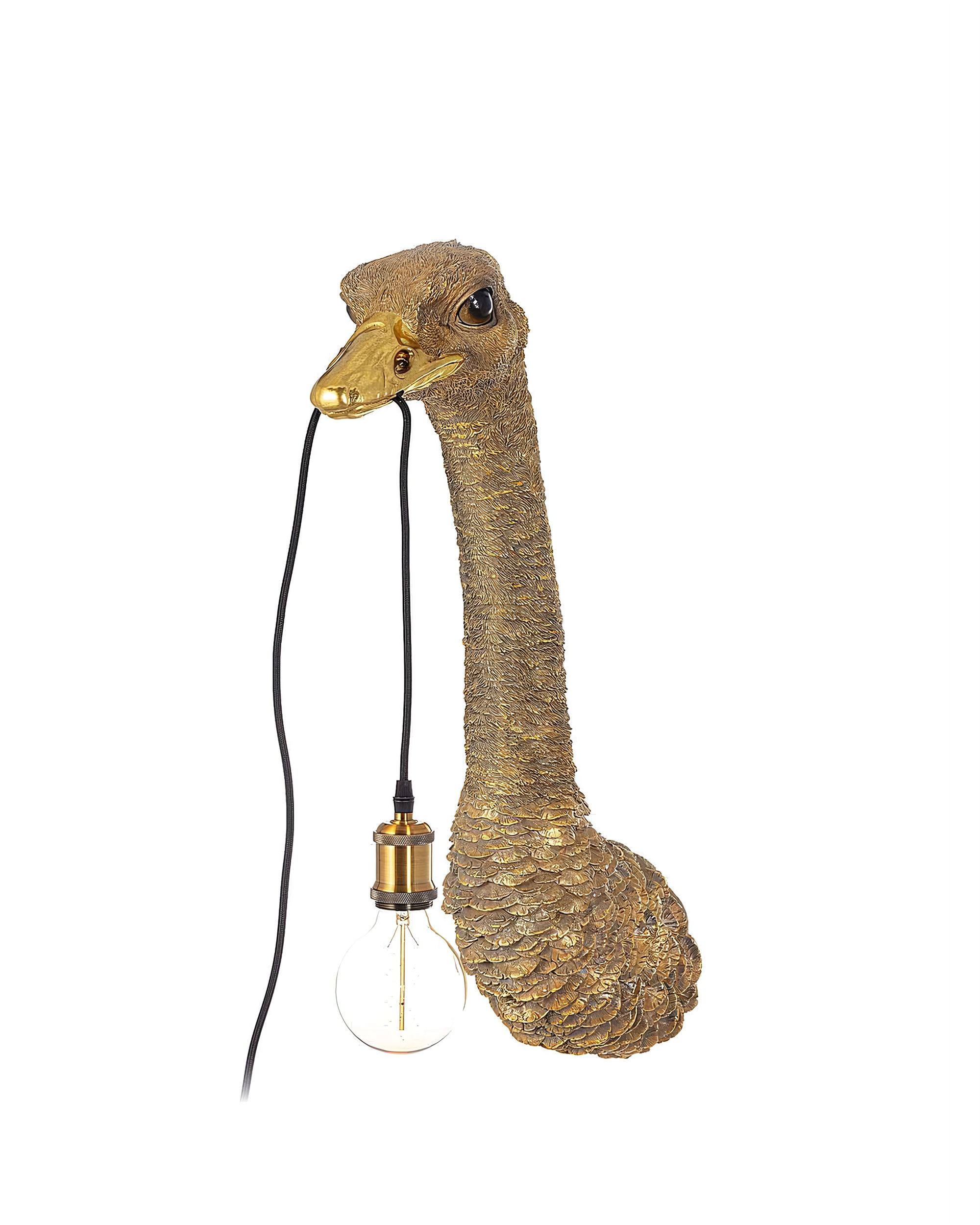 Lampa ścienna Gold Ostrich 72cm
