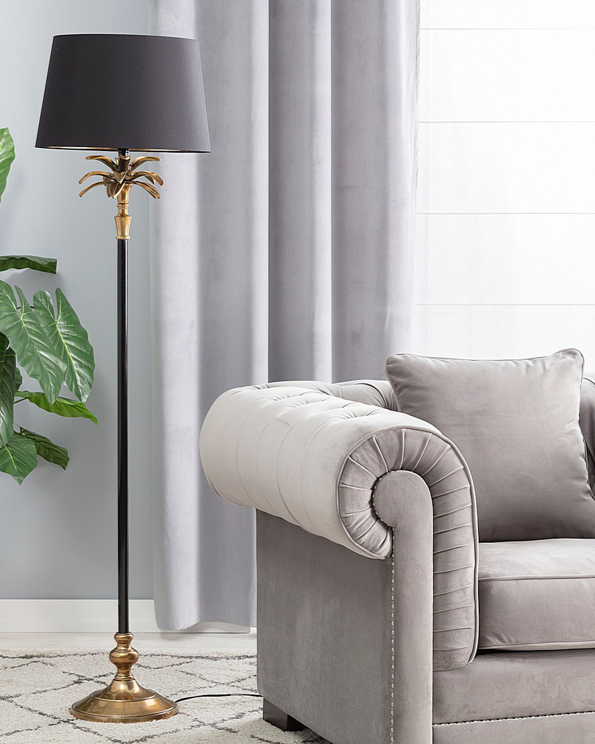 Lampa podłogowa Palm Gold 157cm (hover)