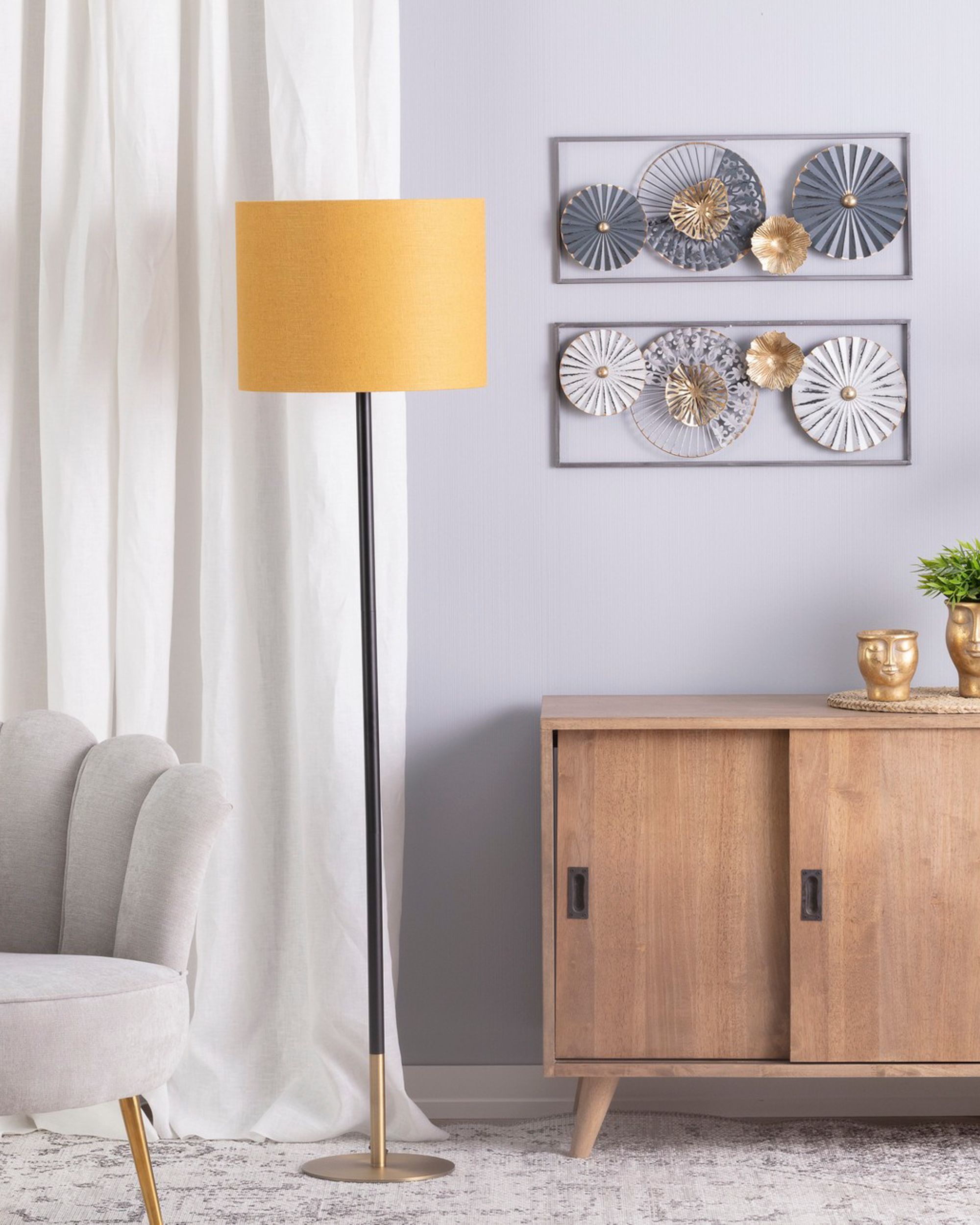Lampa podłogowa Hailey Mustard 163cm (hover)