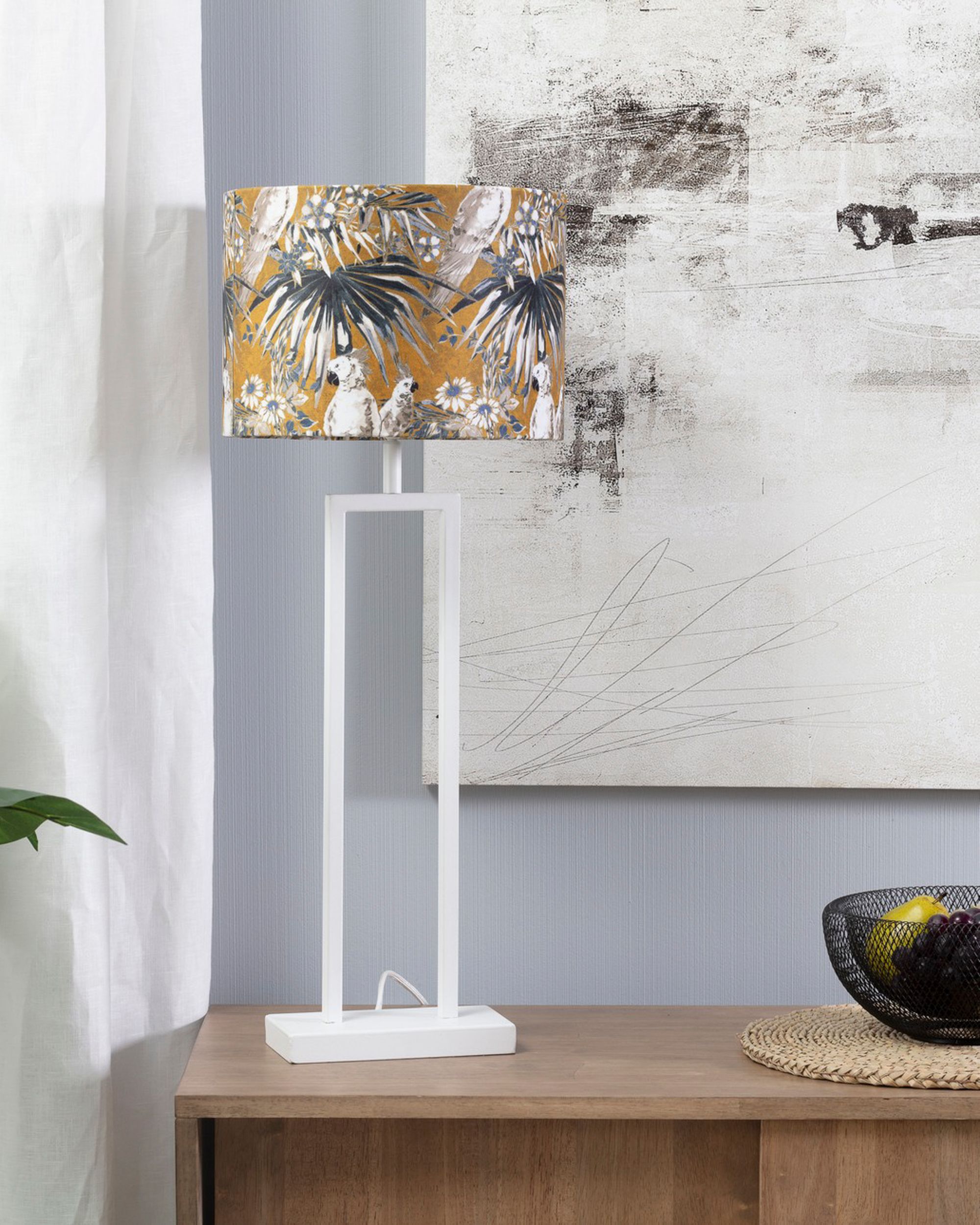 Lampa stołowa White Parrot 78cm (hover)