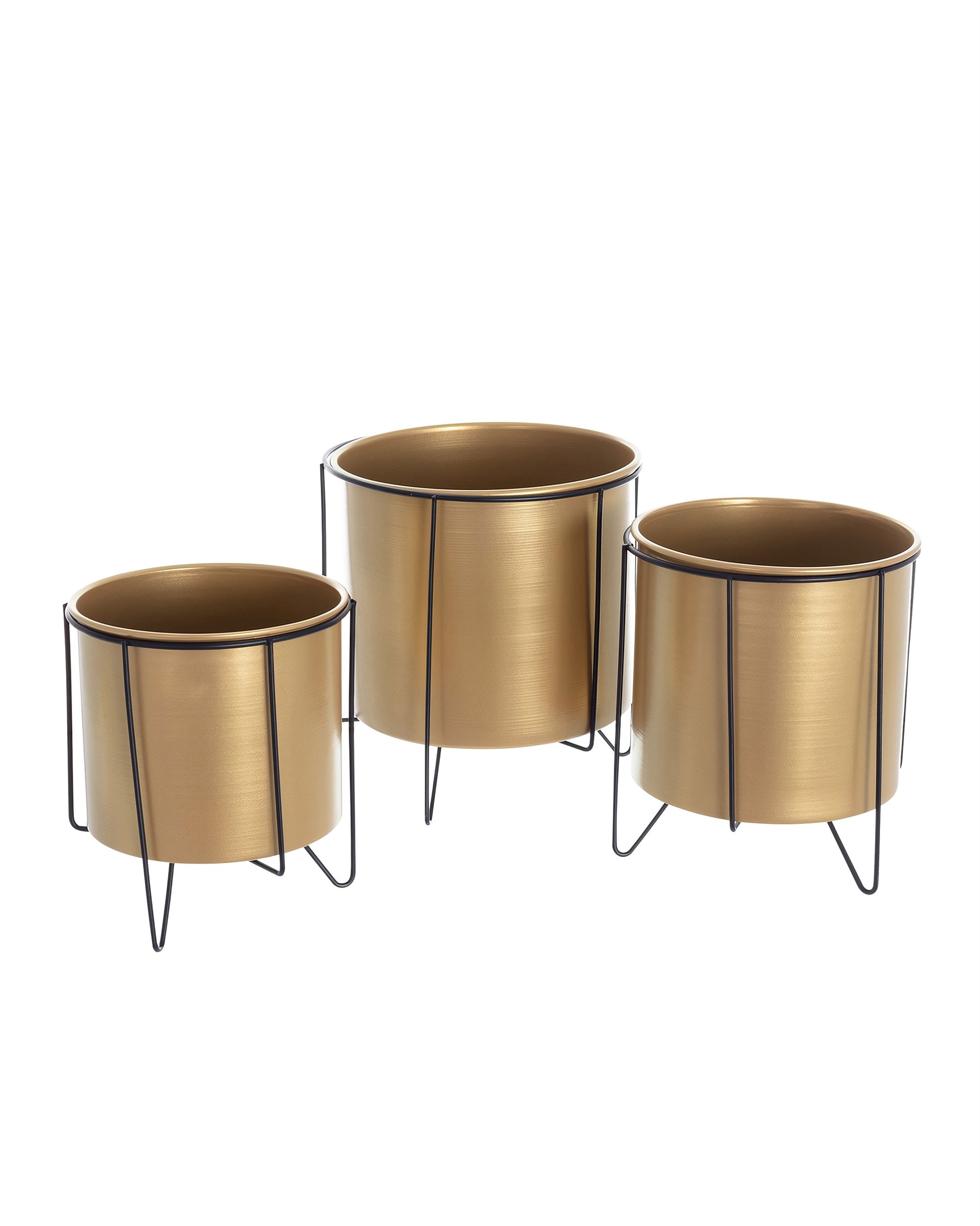 Kwietnik Wiggo black/gold - 3 szt.