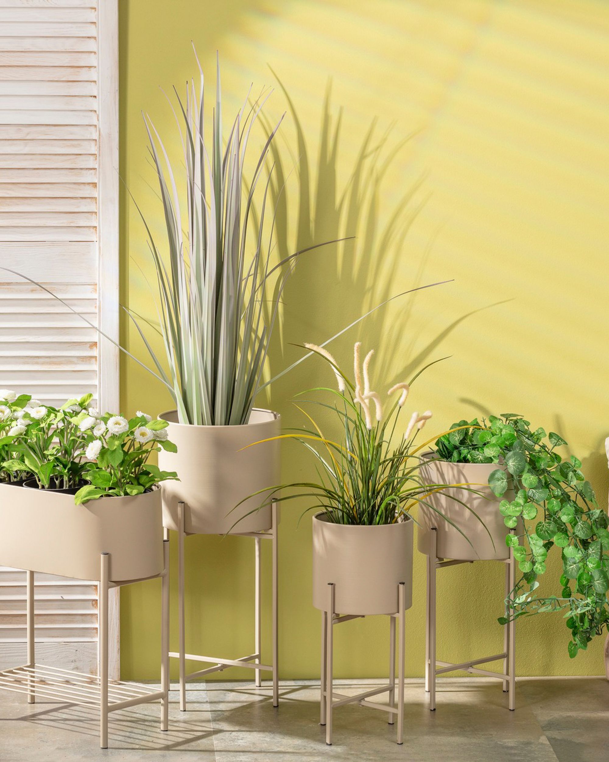 Kwietnik Valery Duo 40x19x45cm beige (hover)