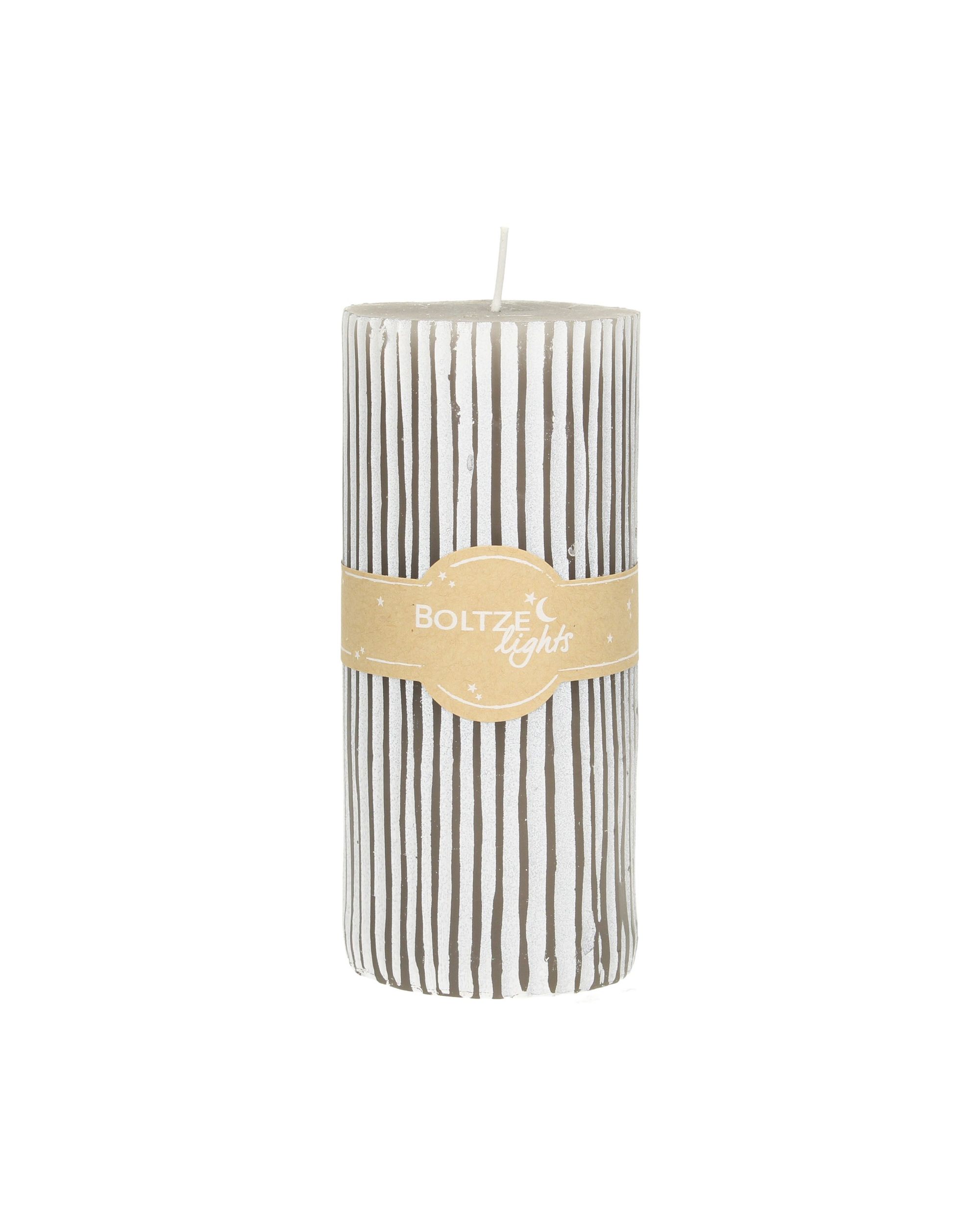 Świeca Renee 15cm light grey (hover)