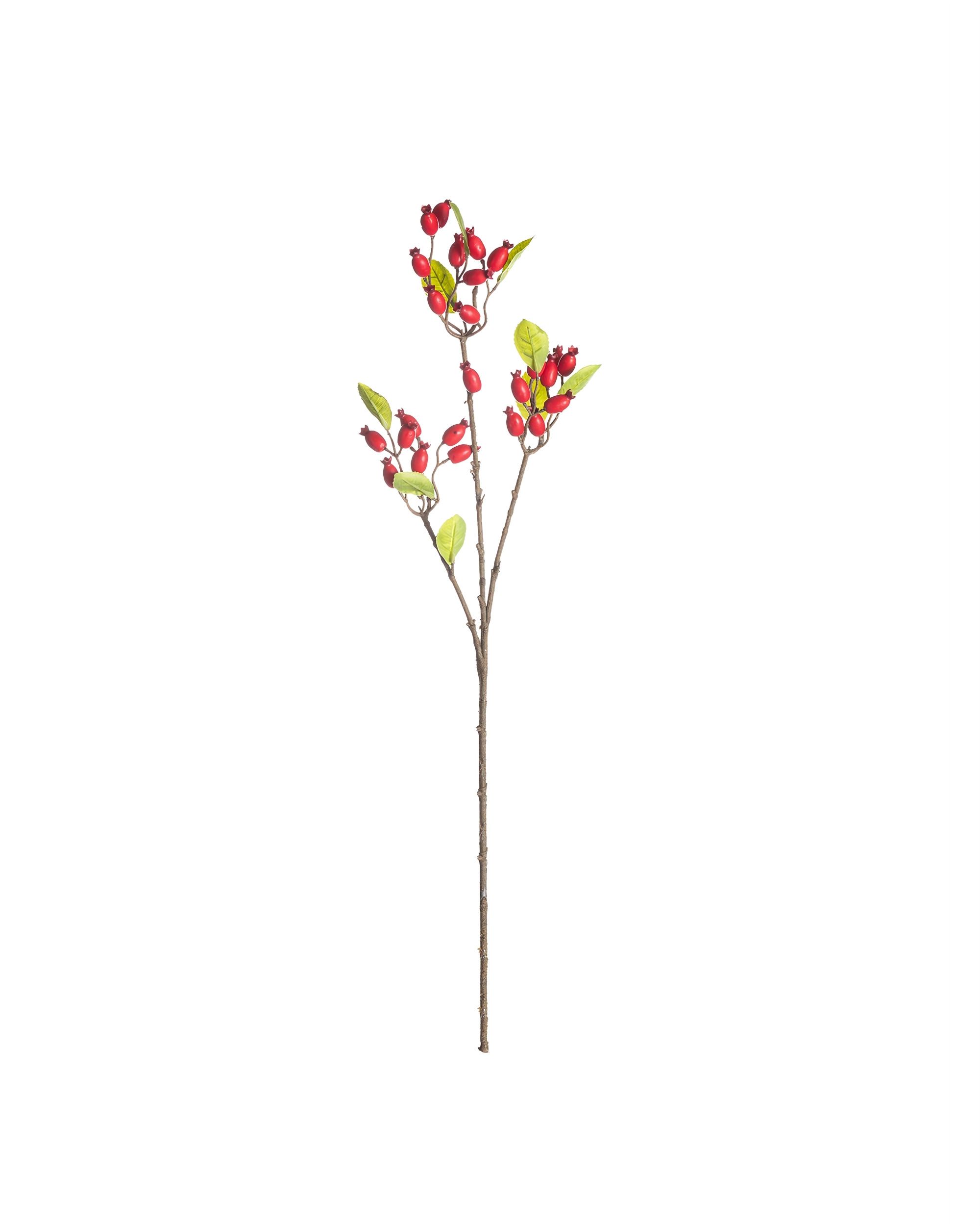 Dekoracja Dzika Róża 70cm red
