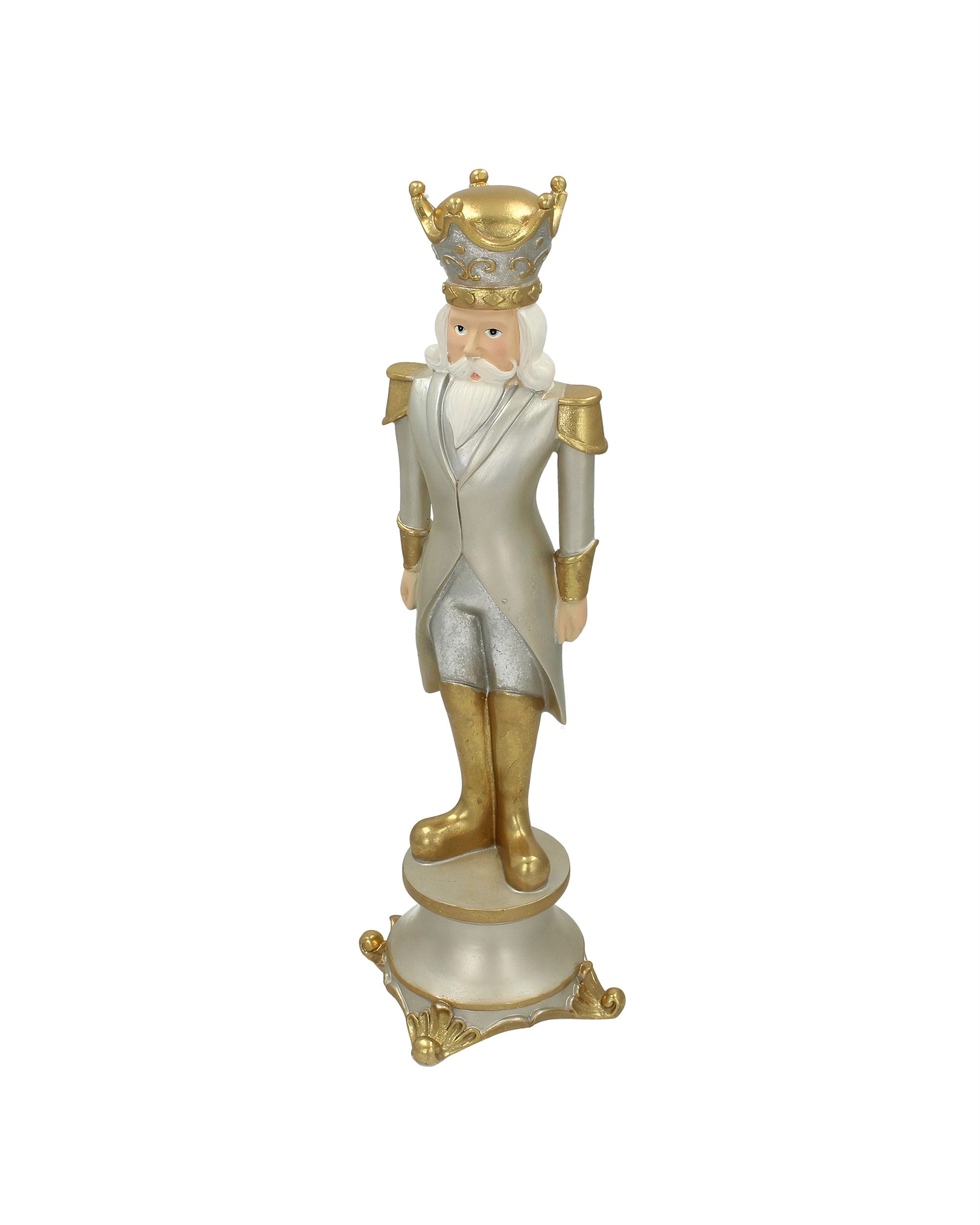 Figurka Dziadek do orzechów 42cm silver