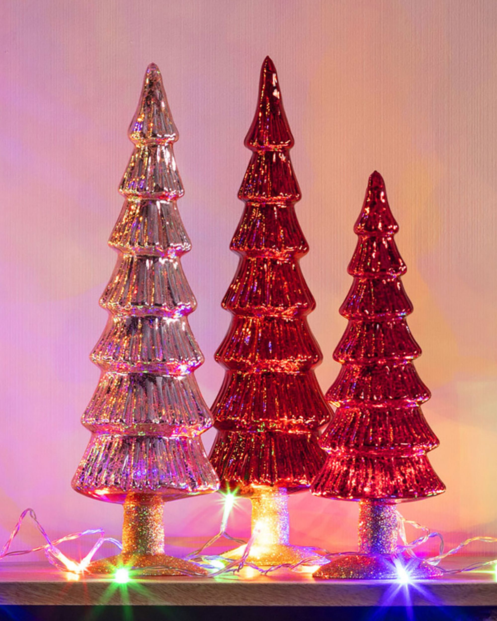 Dekoracja Pink Christmas Tree 36cm (hover)