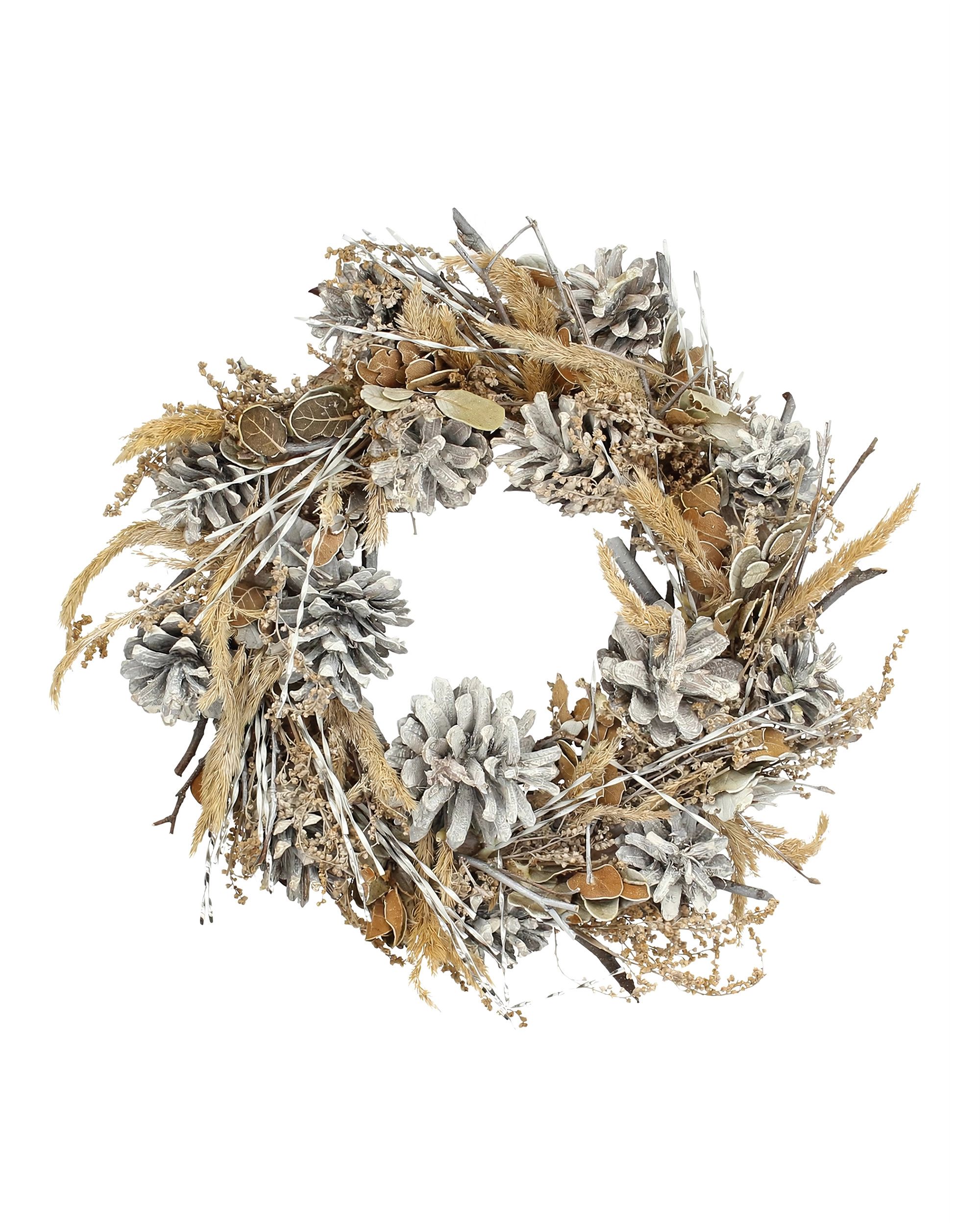 Wianek Winter Cone ⌀30cm beige