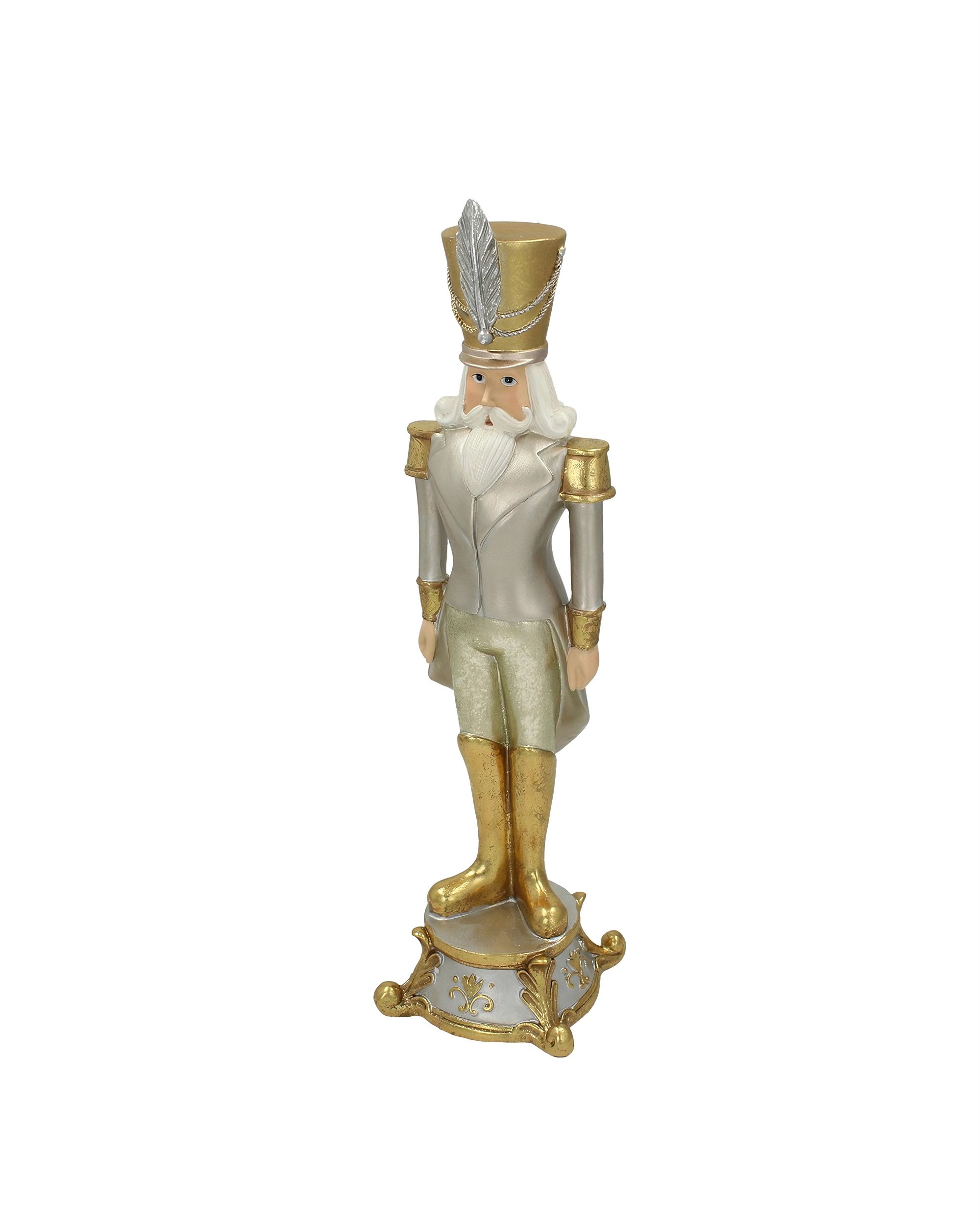 Figurka Dziadek do orzechów 42cm silver gold