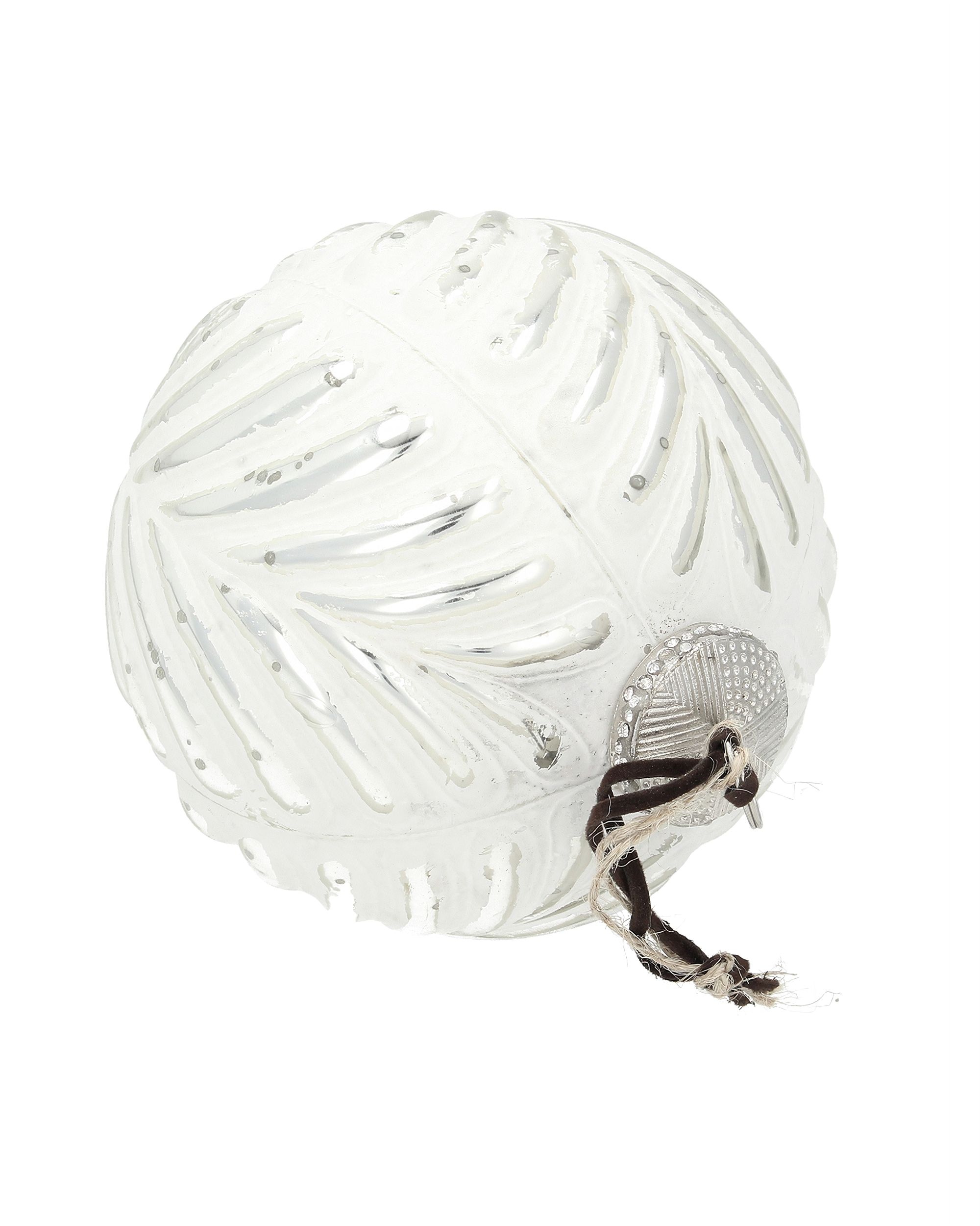 Bombka Vintage Snow ⌀12 cm white (hover)