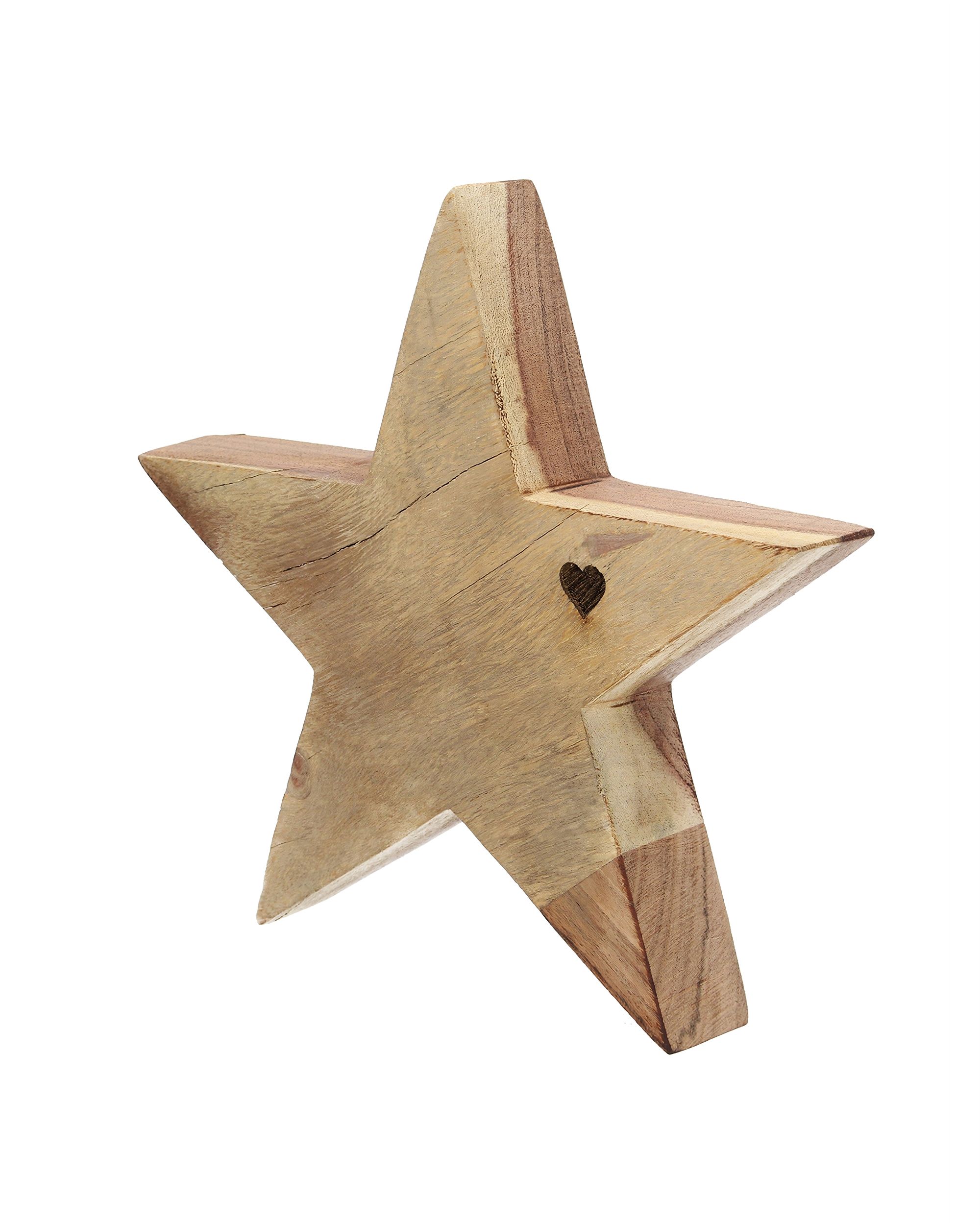 Dekoracja Wooden Star II 20x4x20 cm