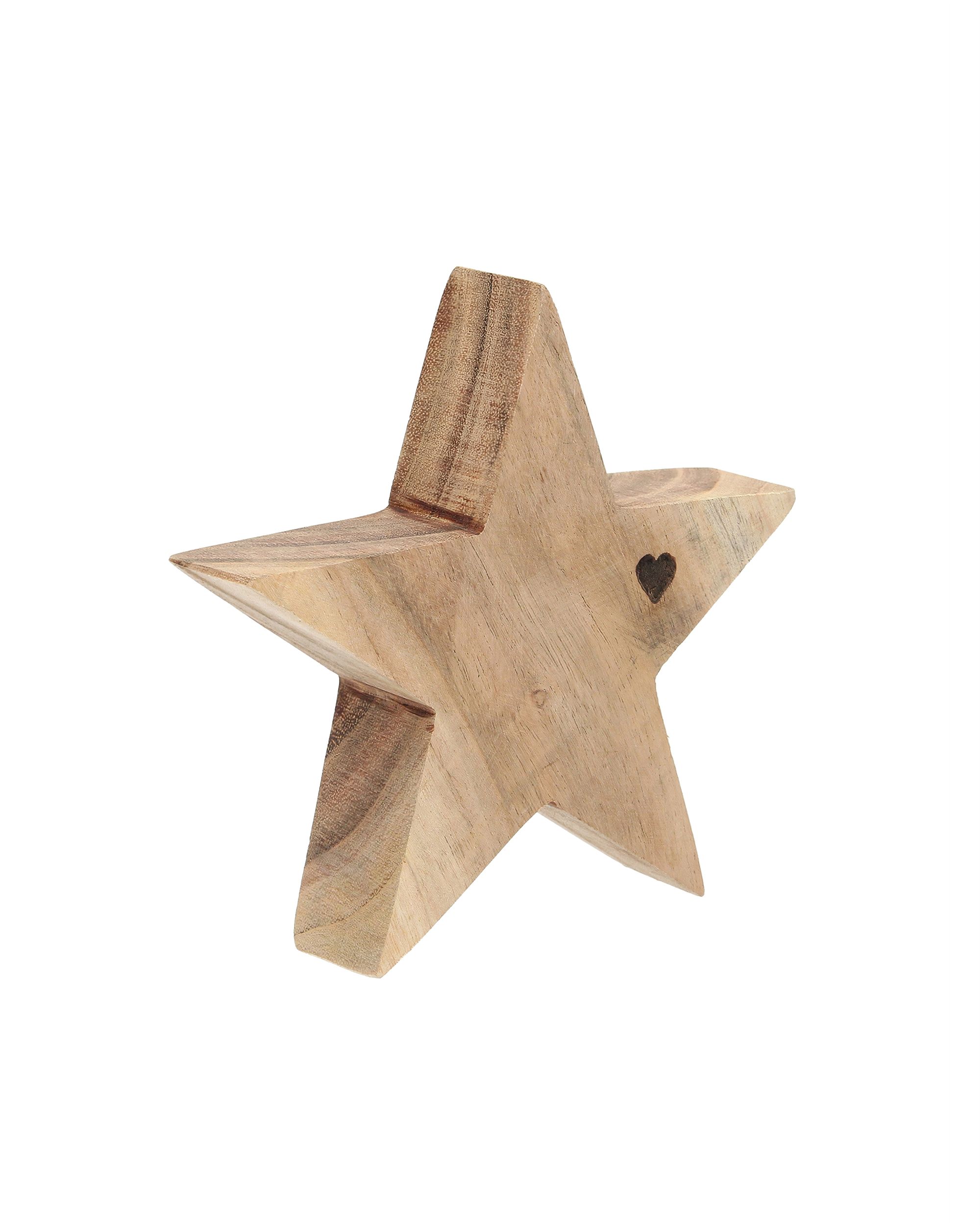 Dekoracja Wooden Star I 15x4x15 cm