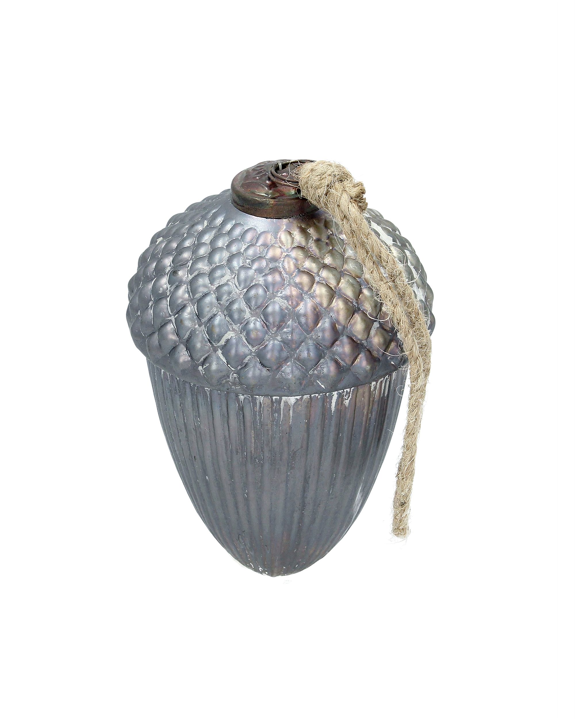 Bombka Vintage Frost 14 cm grey