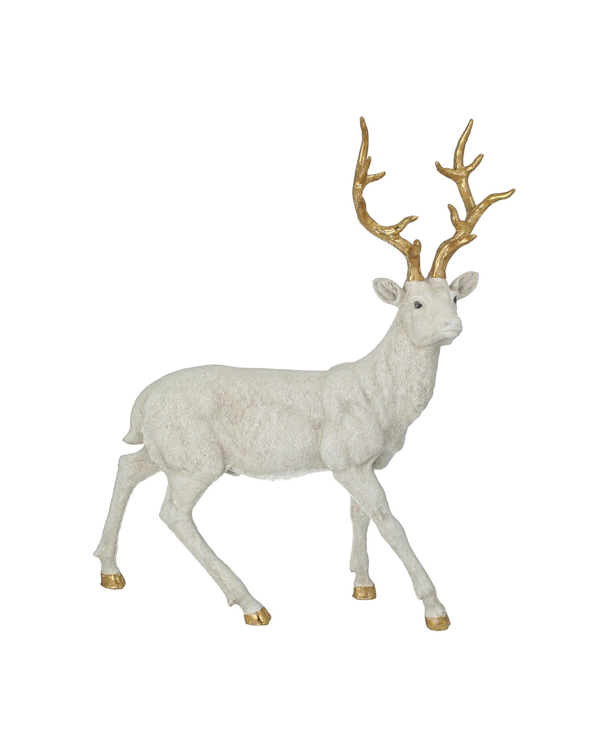 Figurka Deer White 40x12x45 cm gold (hover)