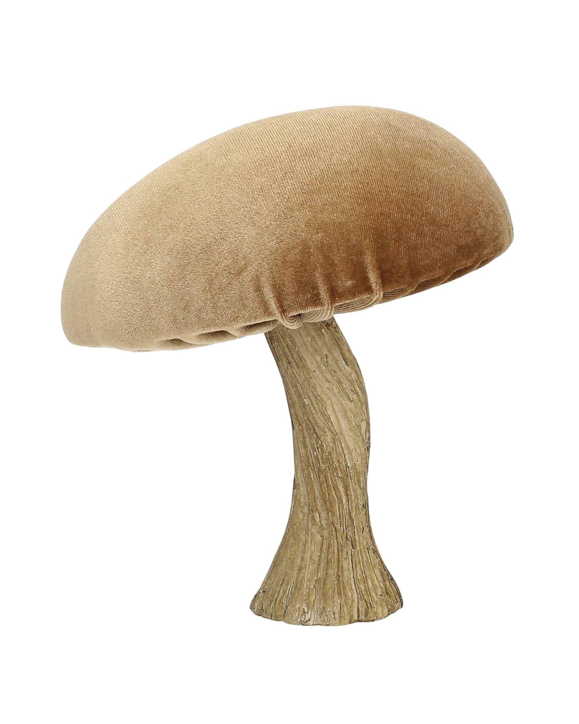 Dekoracja Velvet Mushroom 17 cm caramel (hover)