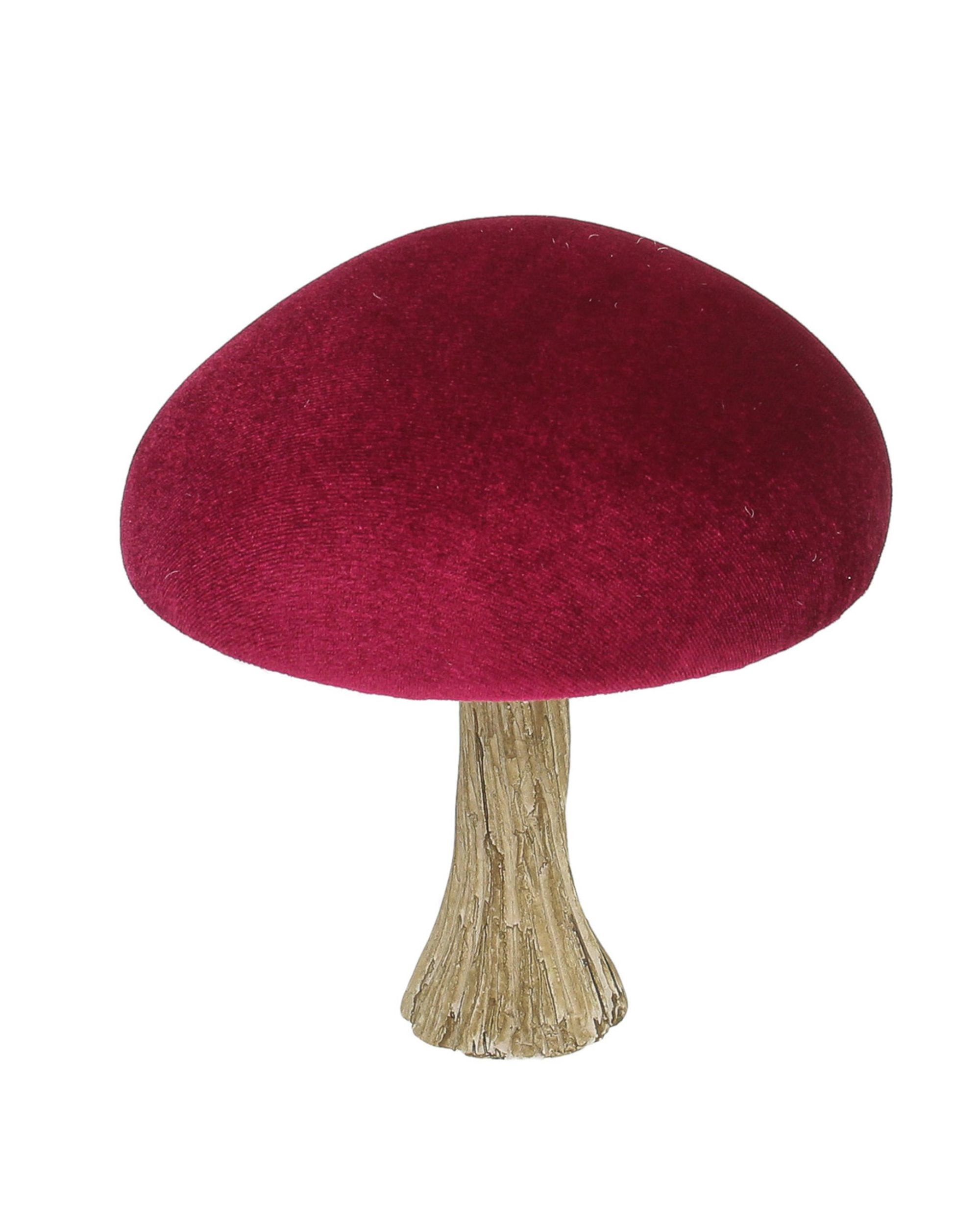 Dekoracja Velvet Mushroom 17 cm ruby (hover)