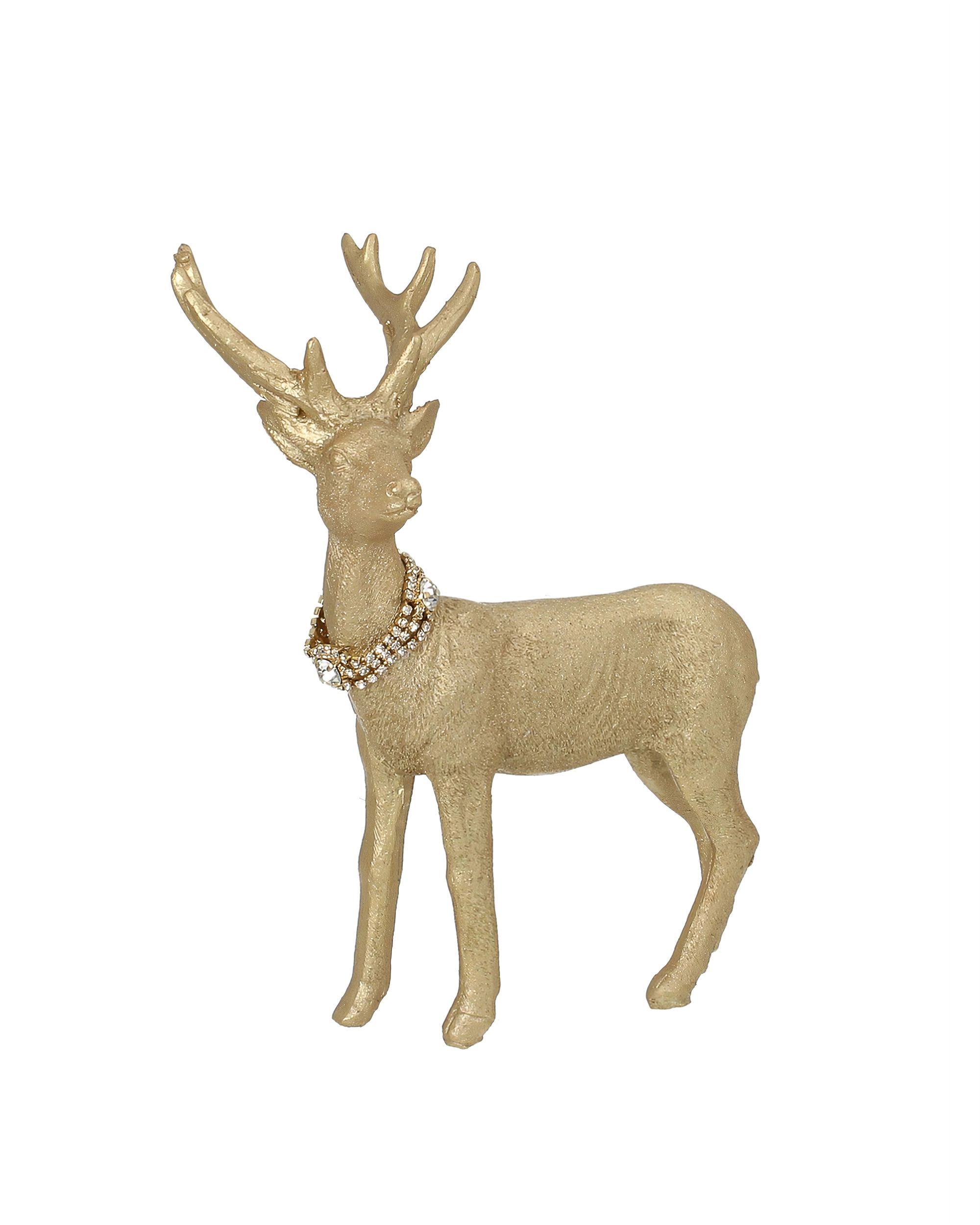 Figurka Deer Gold 18x8x23 cm
