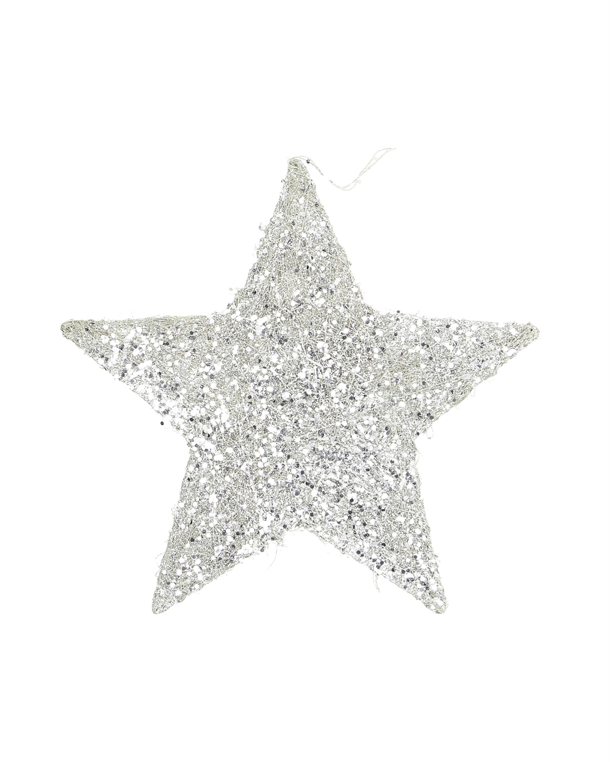 Ozdoba świąteczna Star Silver 25 cm