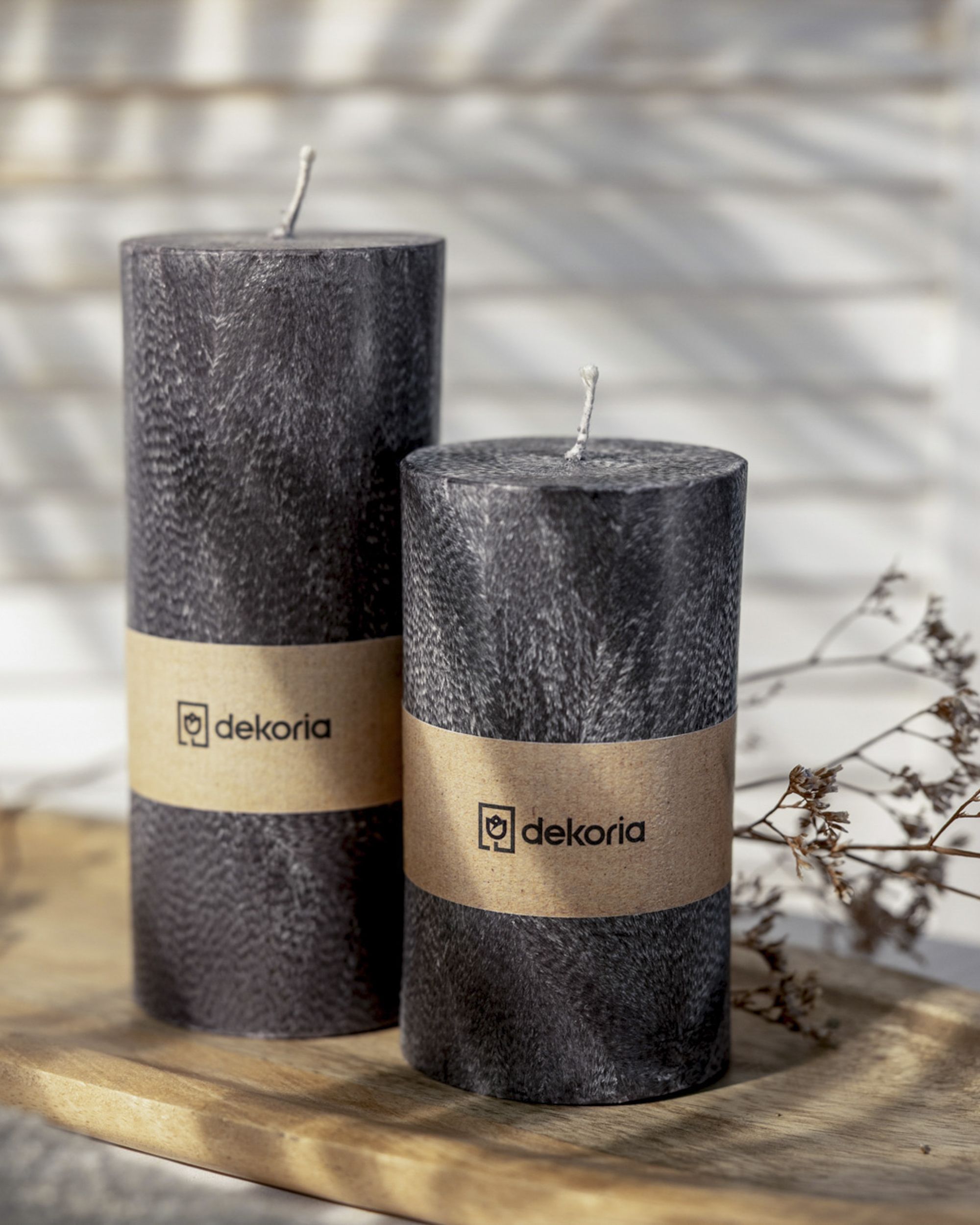 Świeca zapachowa palmowa walec Black (hover)