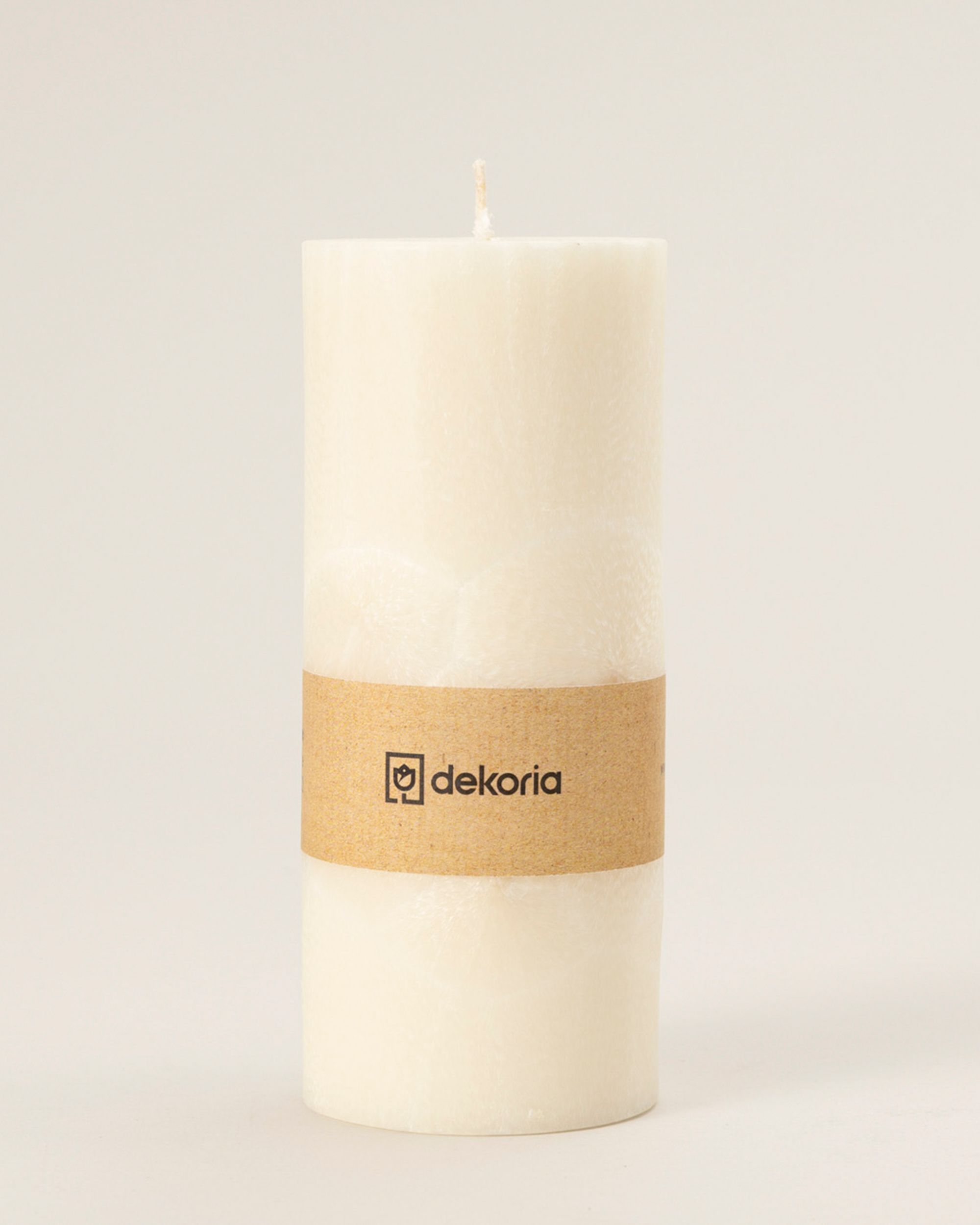 Świeca zapachowa palmowa walec White