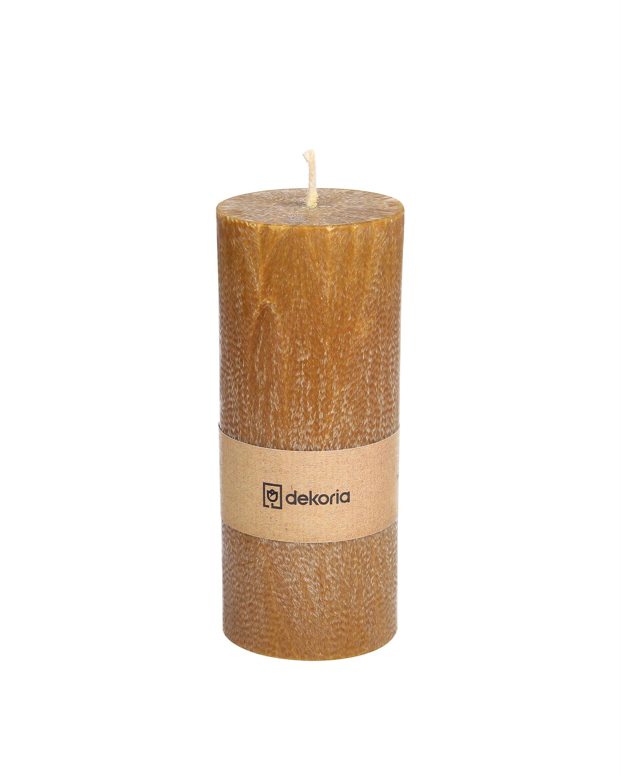 Świeca zapachowa palmowa walec Honey Brown