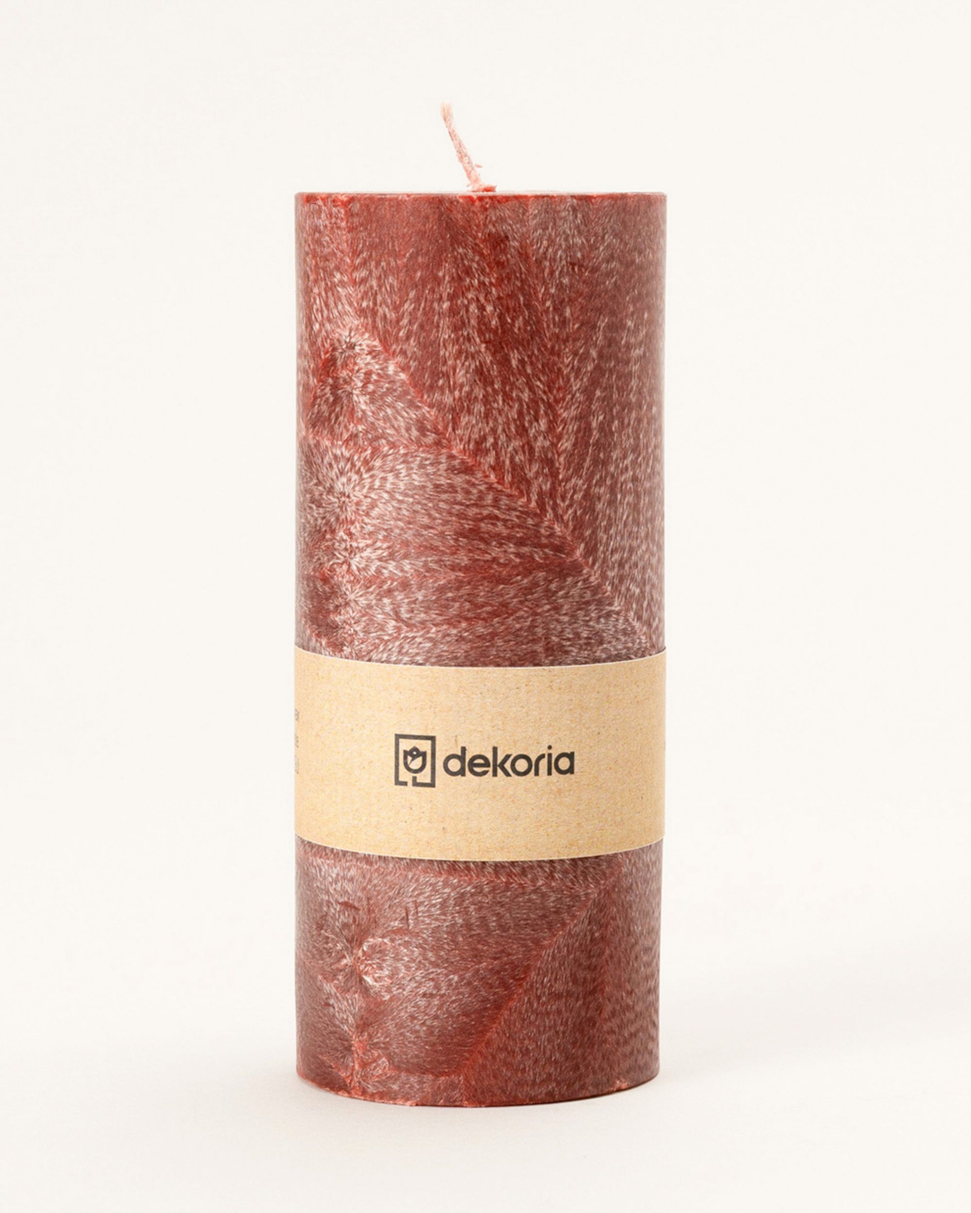Świeca zapachowa palmowa walec Burgundy