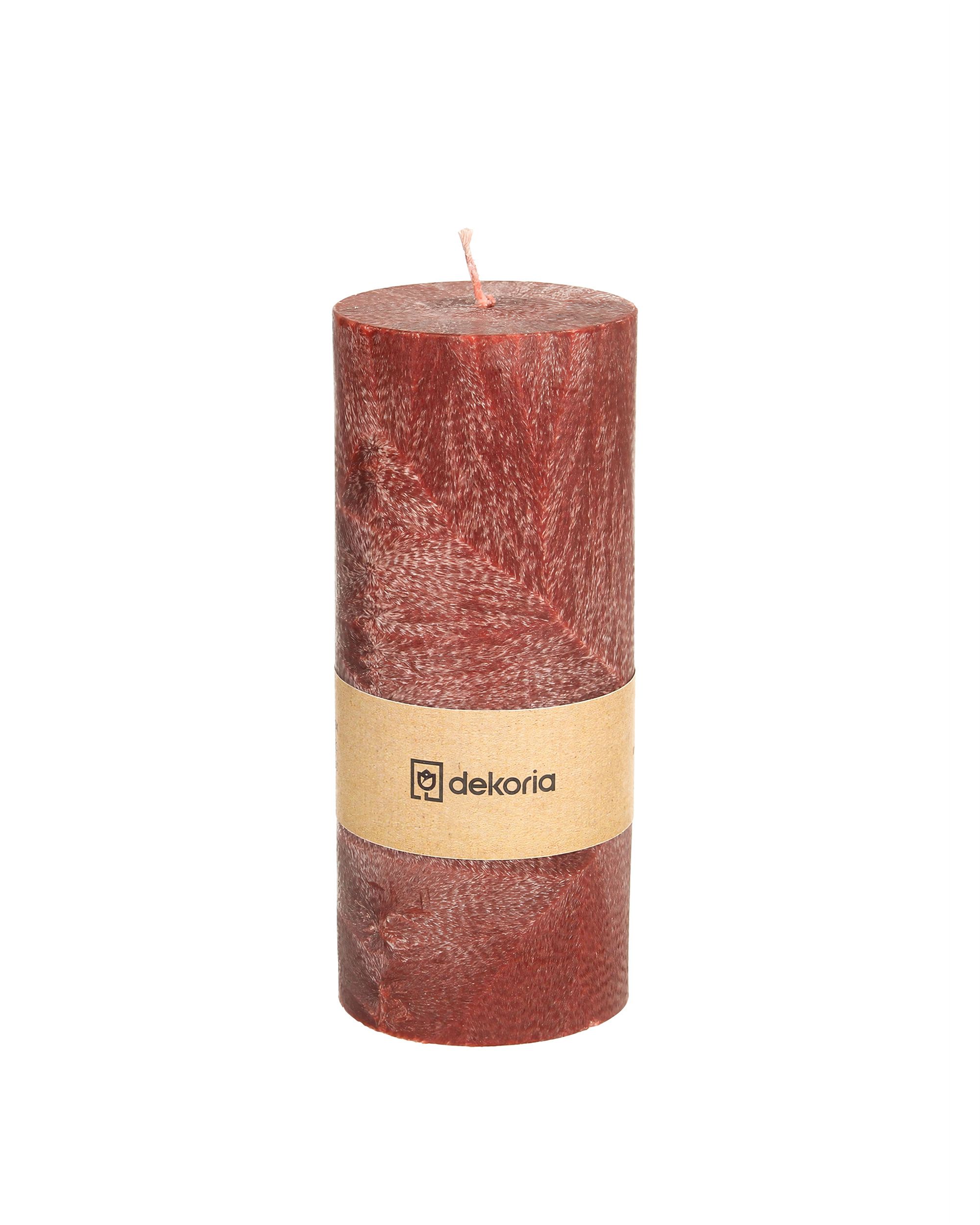Świeca zapachowa palmowa walec Burgundy