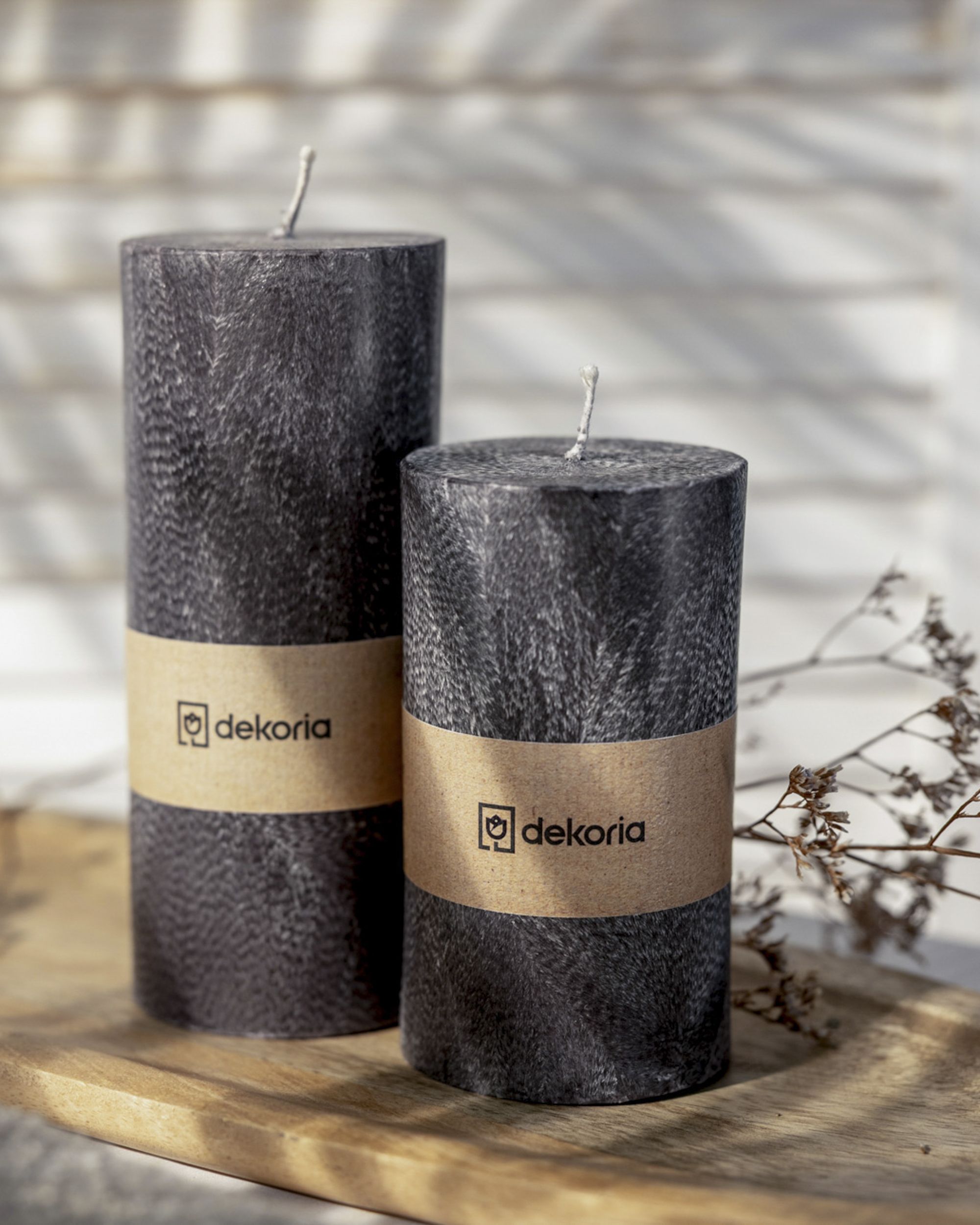 Świeca zapachowa palmowa walec Black (hover)