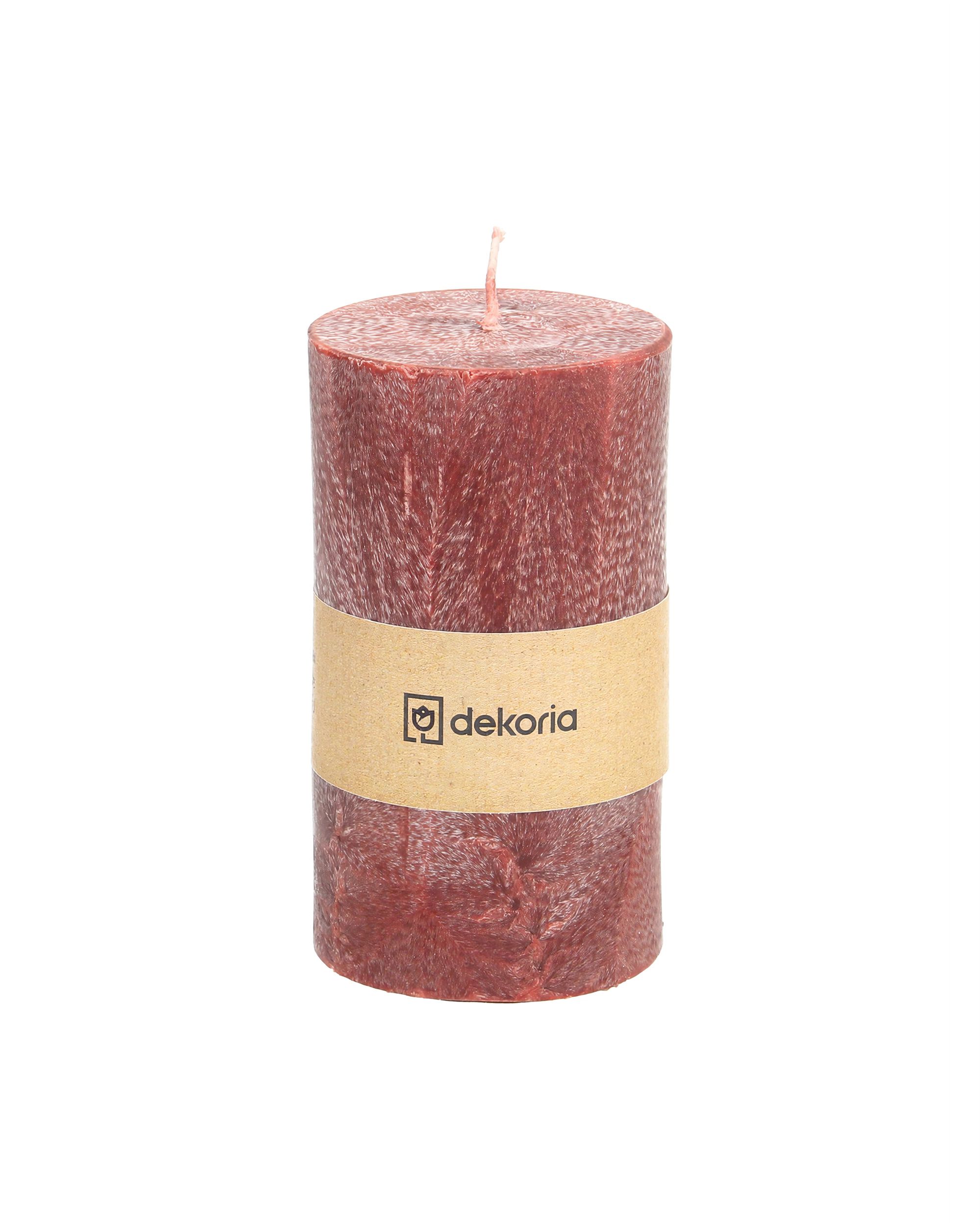 Świeca zapachowa palmowa walec Burgundy