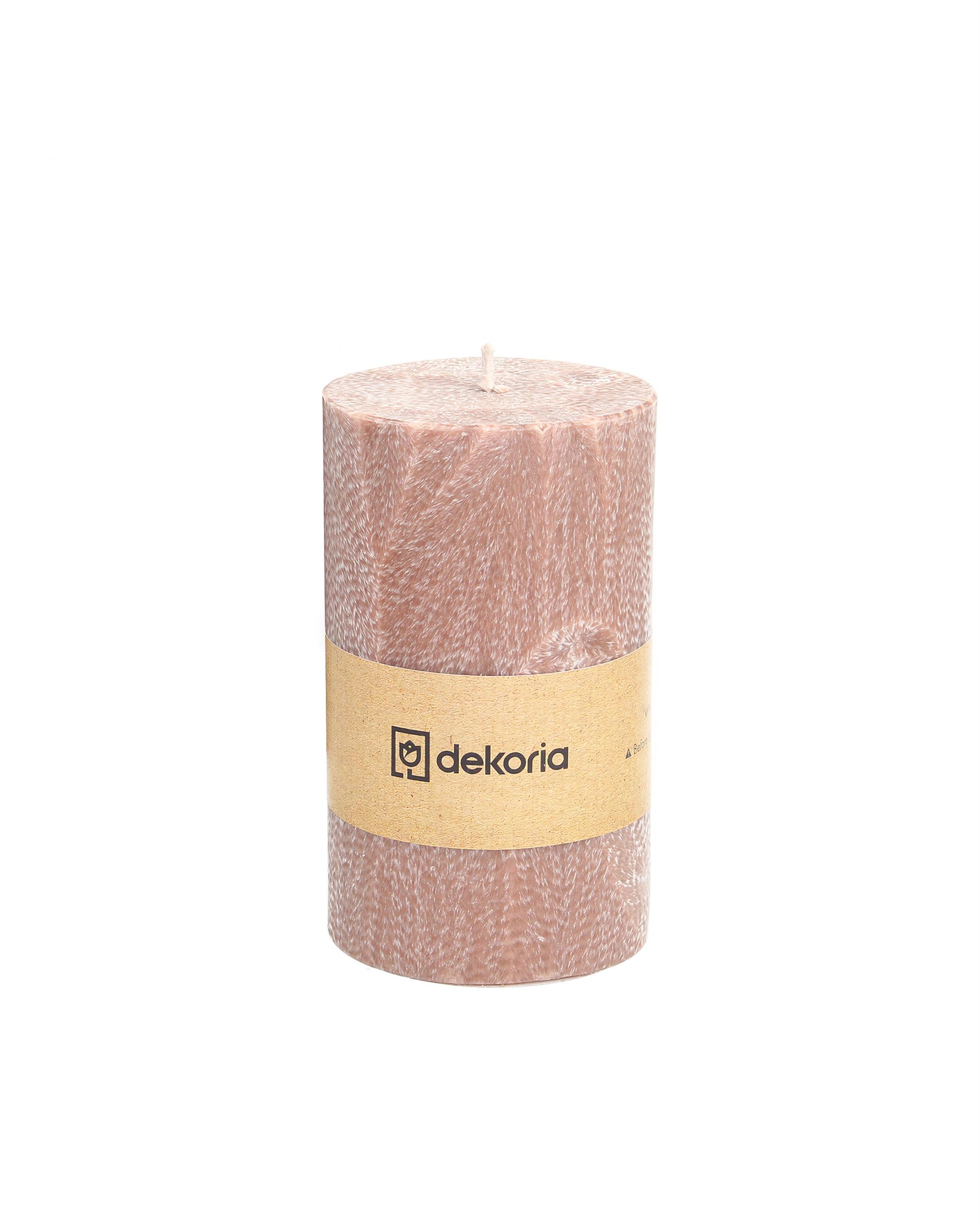 Świeca zapachowa palmowa walec Old Pink