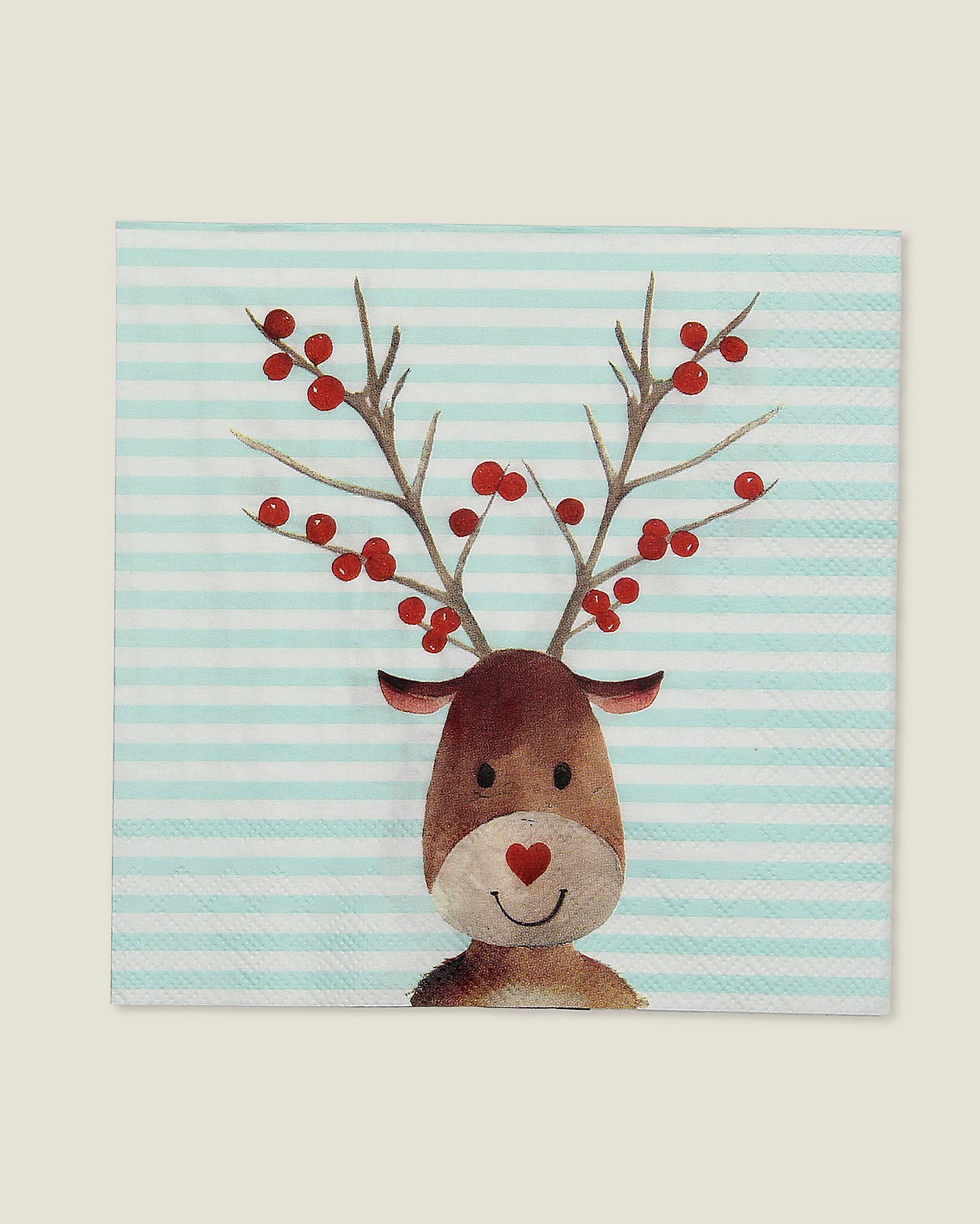 Serwetki świąteczne Reindeer Stripes 20 szt.