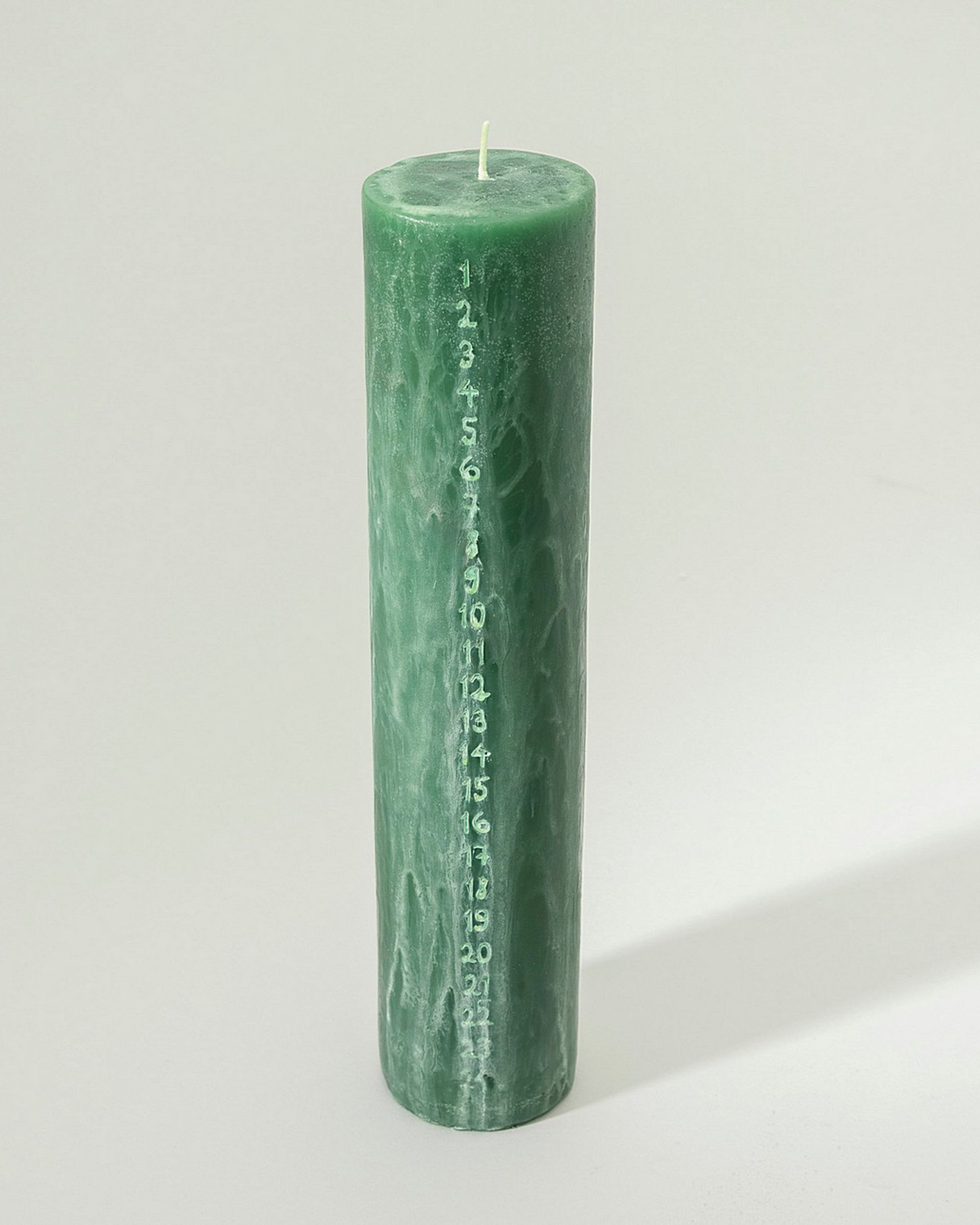 Świeca adwentowa zielona 25 cm
